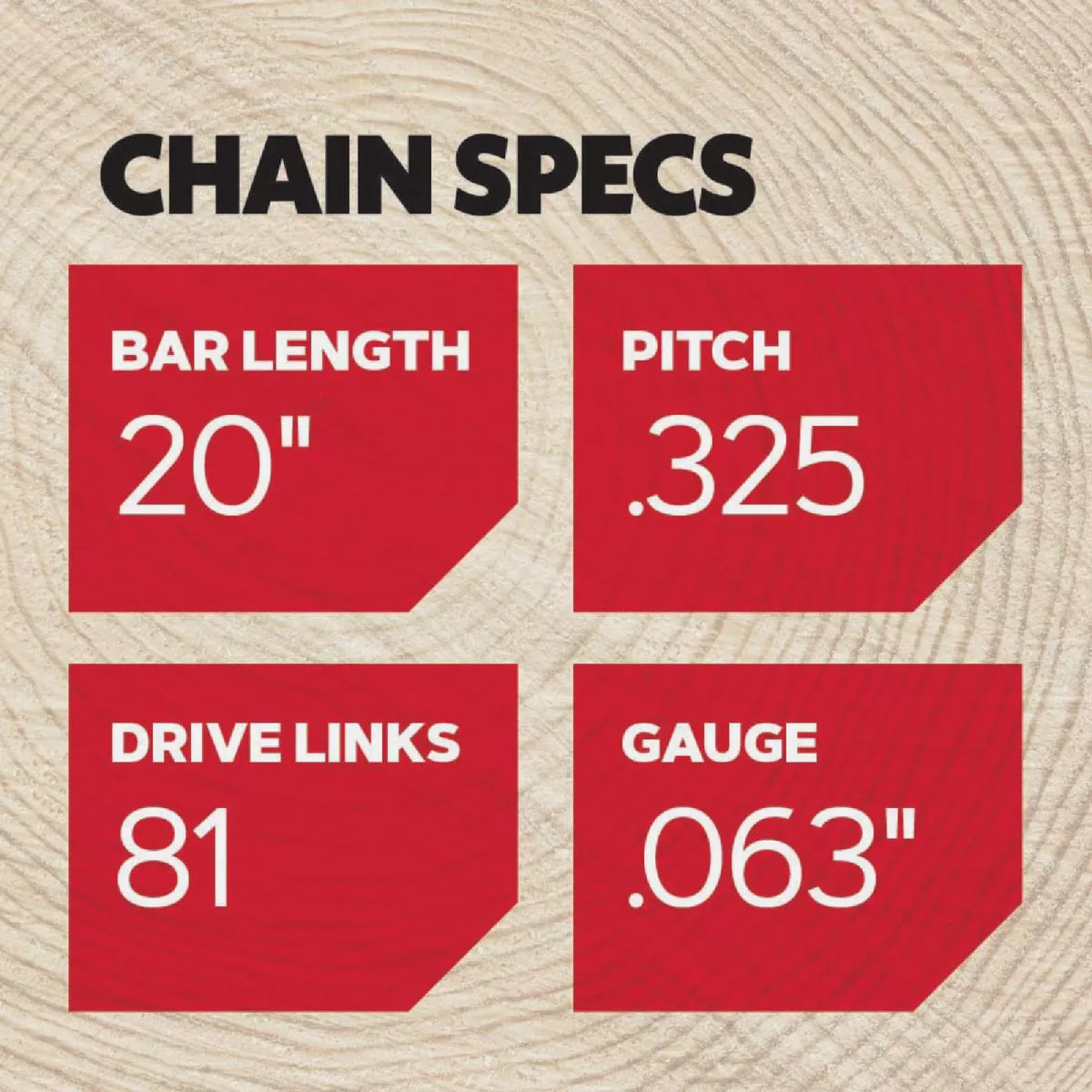 Oregon L81 ControlCut Chainsaw Chain for 20 in. Bar - 81 Drive Links fits Several Stihl models