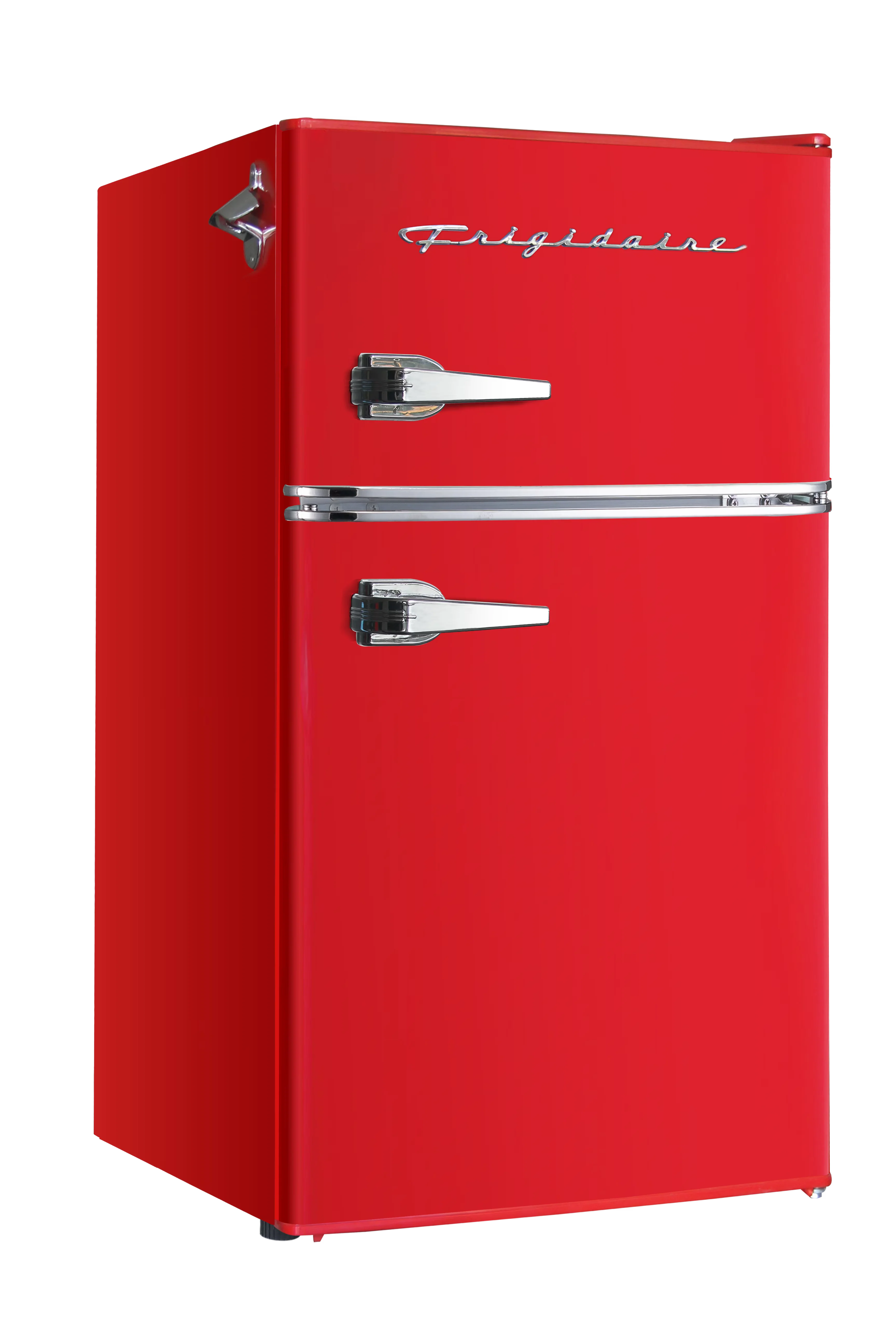 Frigidaire Retro Two-Door Compact Refrigerator With Freezer, 3.1 Cu. Ft., Red
