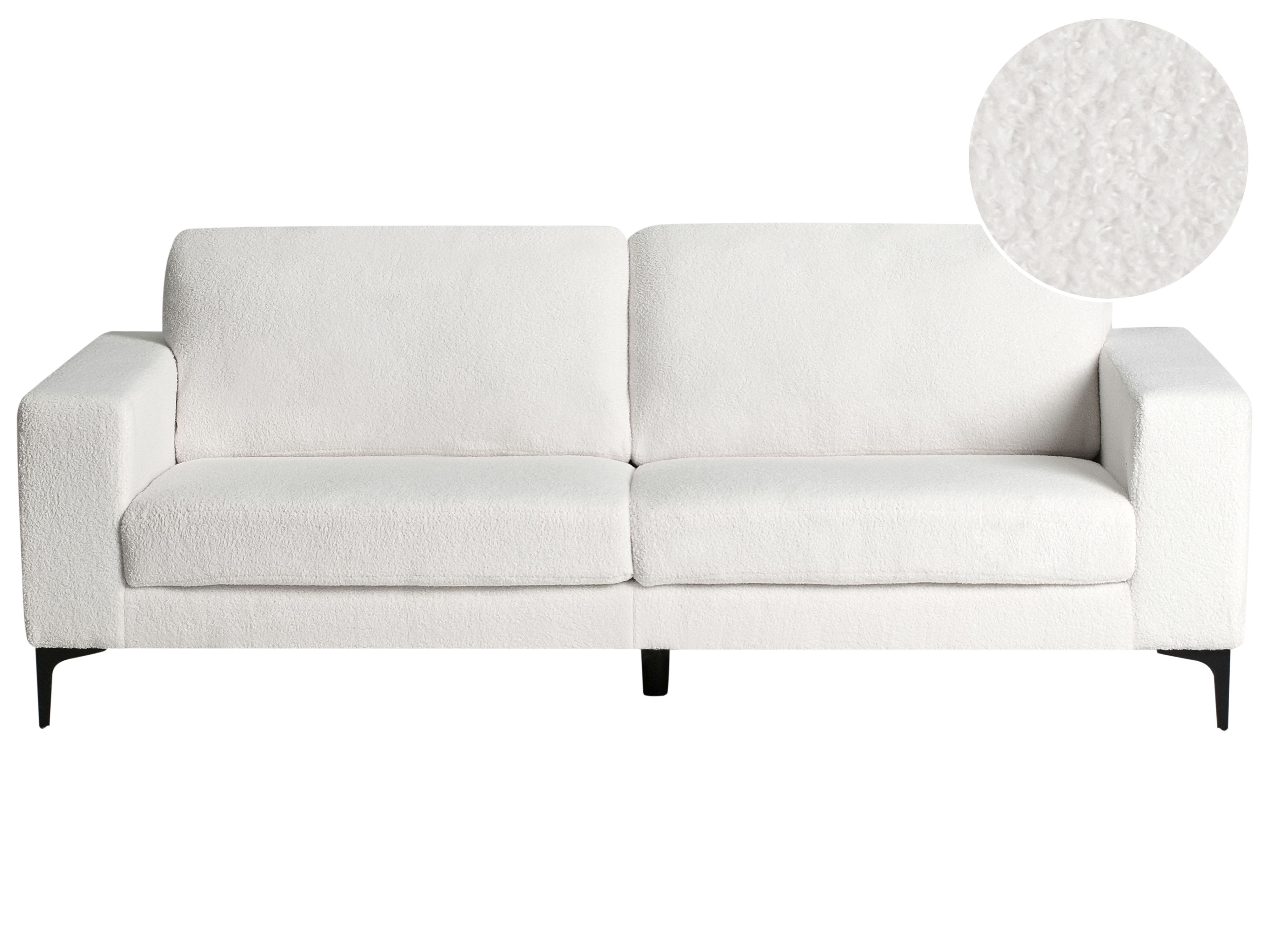 Sofa 3 Seater VADSTENA Boucle Off-White