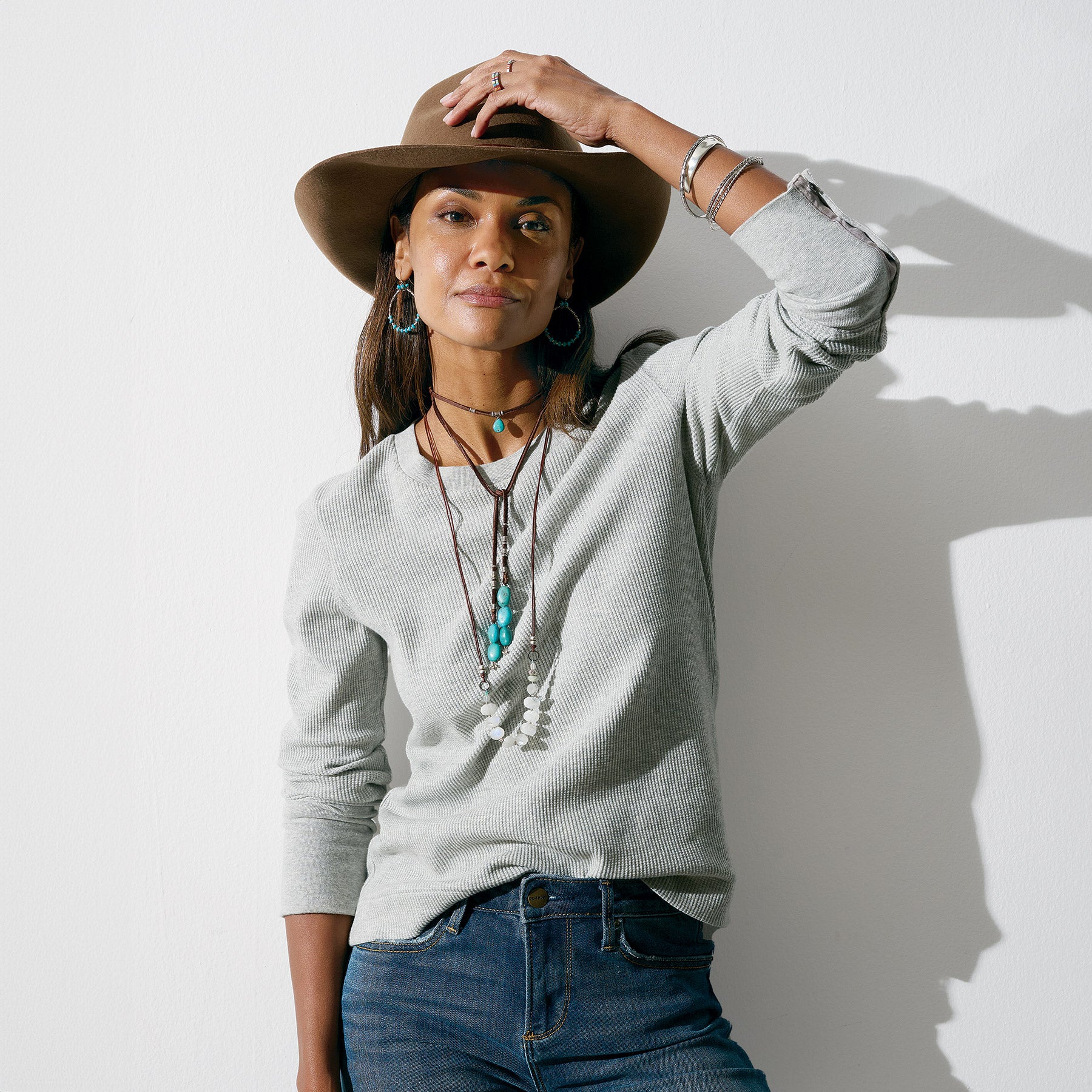 Crewneck Thermal, Petite - Sundance Clothing