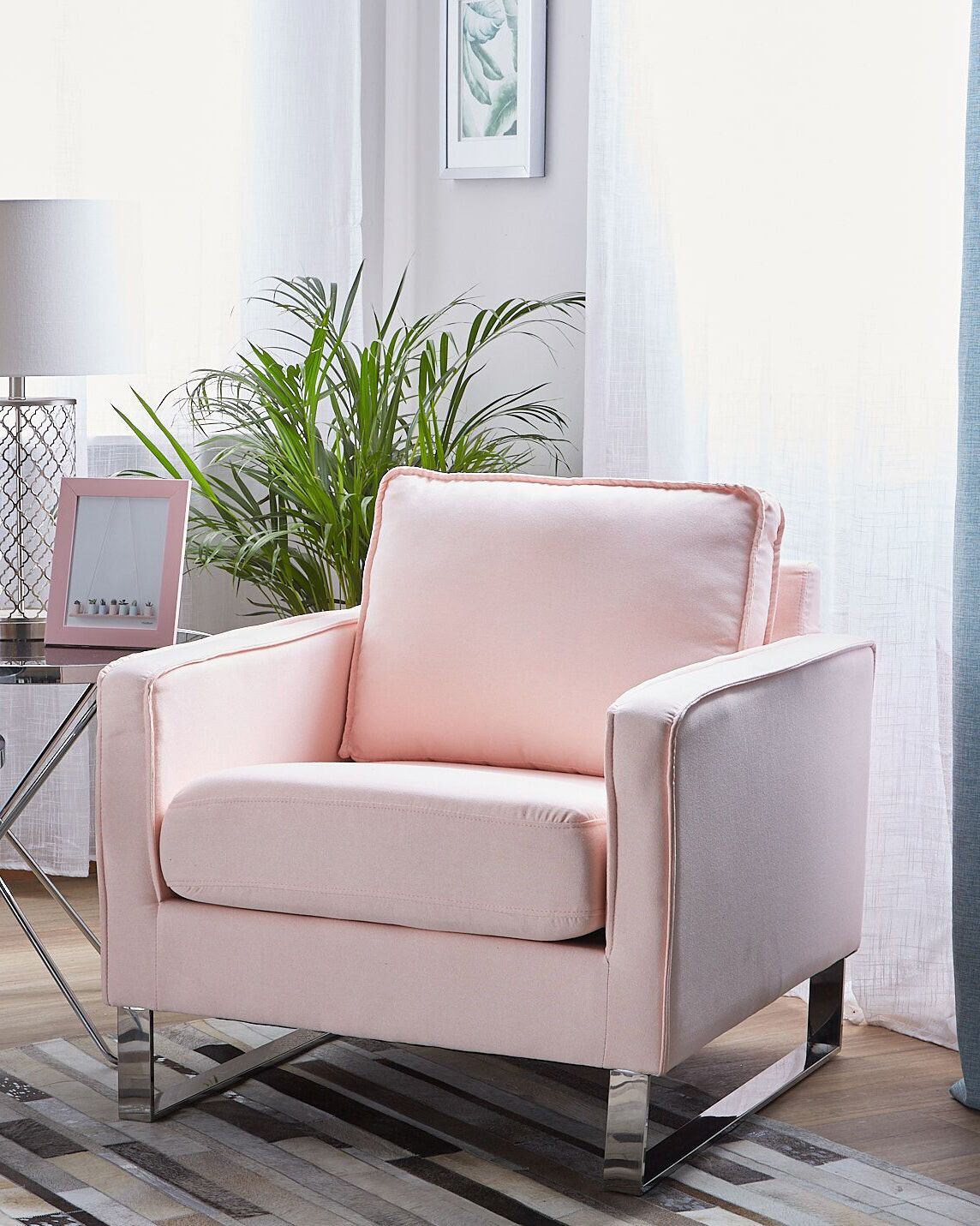 Armchair VIND Fabric Pink