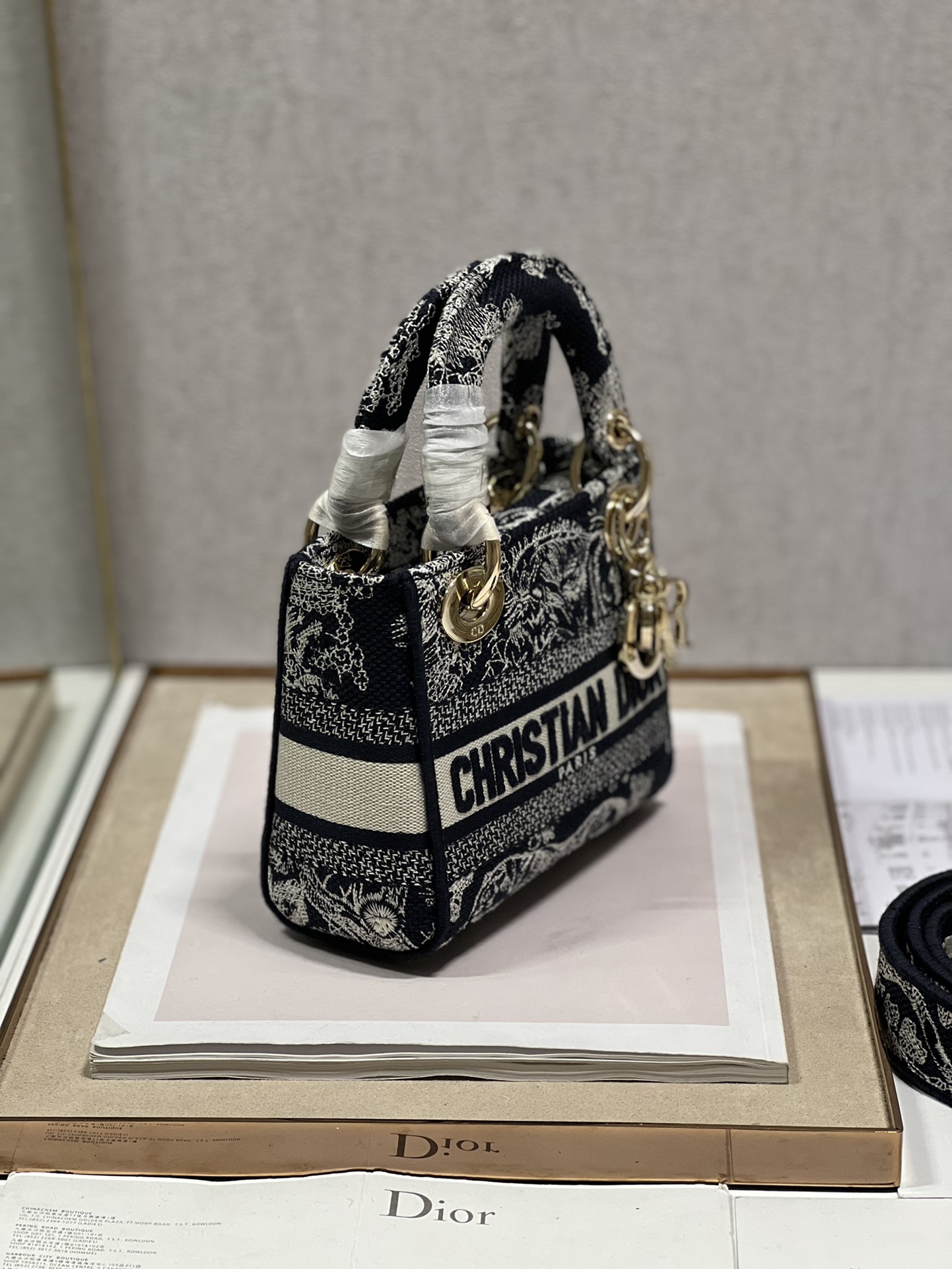 Mini Lady D-Lite Bag Black  For Women 6.5in/17cm1:1High-quality replica