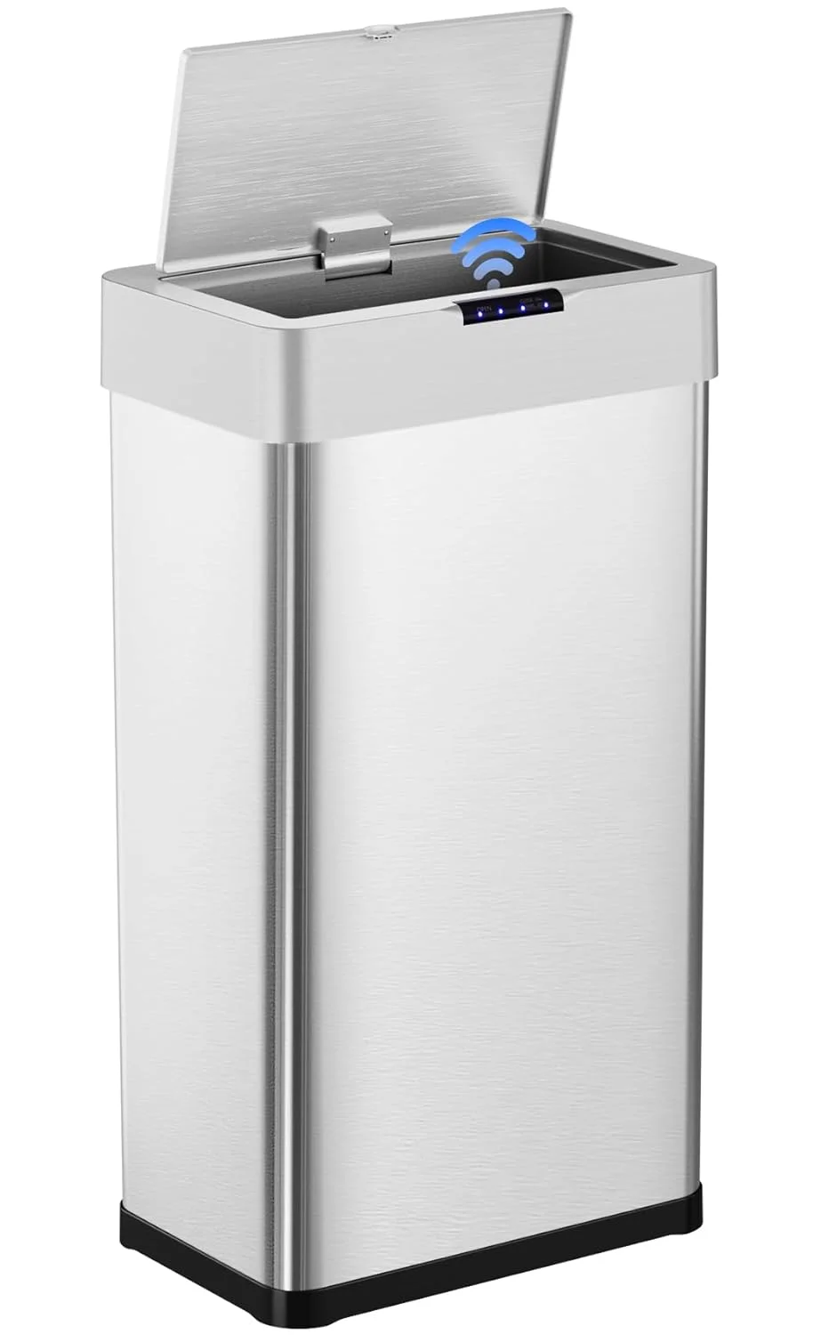 LAZY BUDDY 60 Liter / 16 Gallon Stainless Steel Motion Sensor Trash Can for Kitchen, Bathroom, Rectangular - Image 33