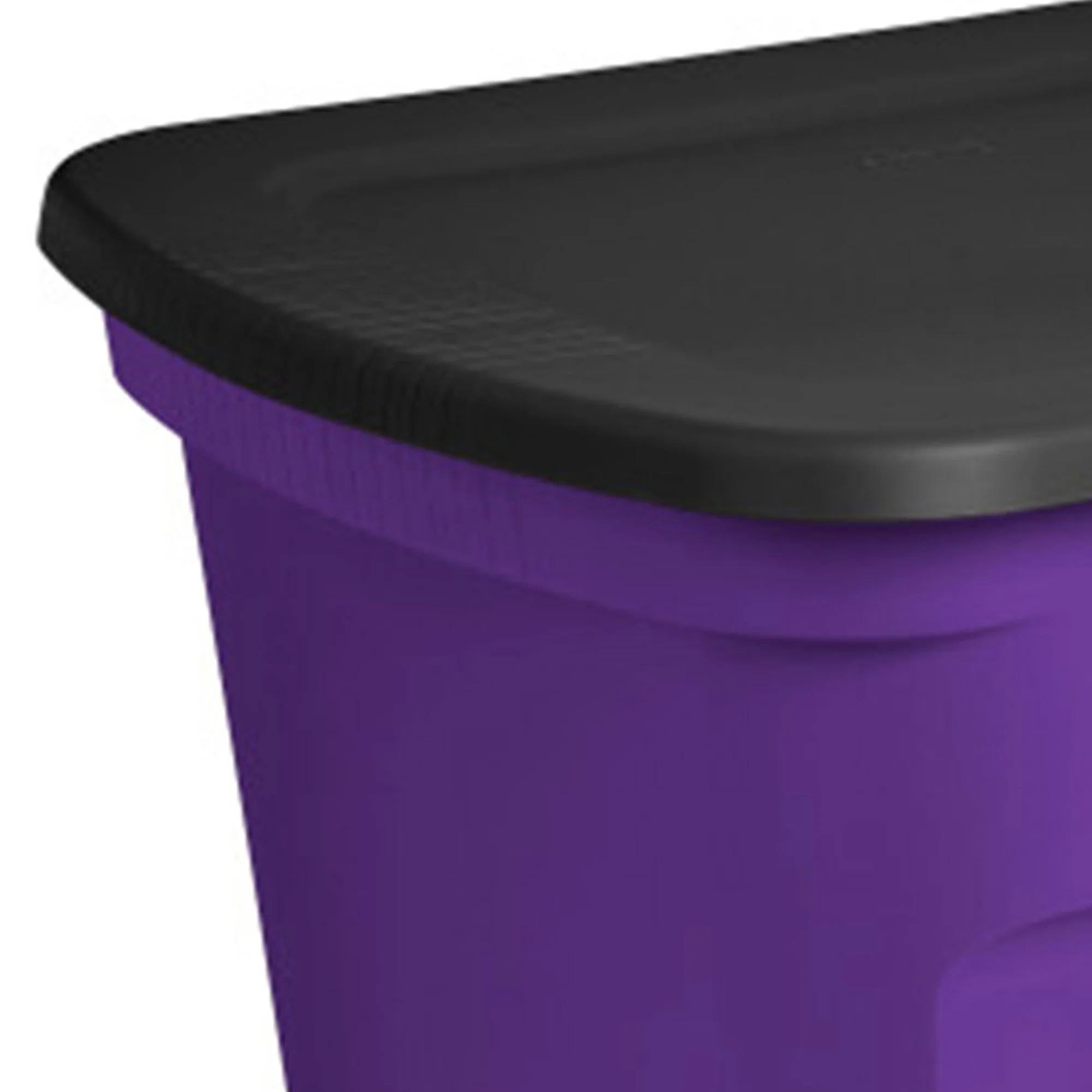 Sterilite 18 Gallon Orange Plastic Storage Container Bin Tote with Lid (8 Pack) - Image 12
