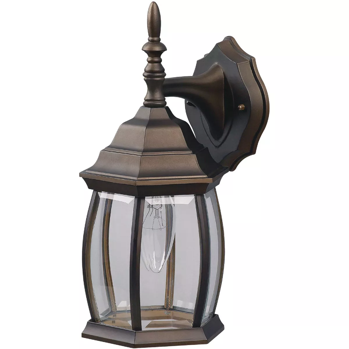 Home Impressions Oil Rubbed Bronze Incandescent Type A or B Outdoor Wall Light Fixture (2-Pack)