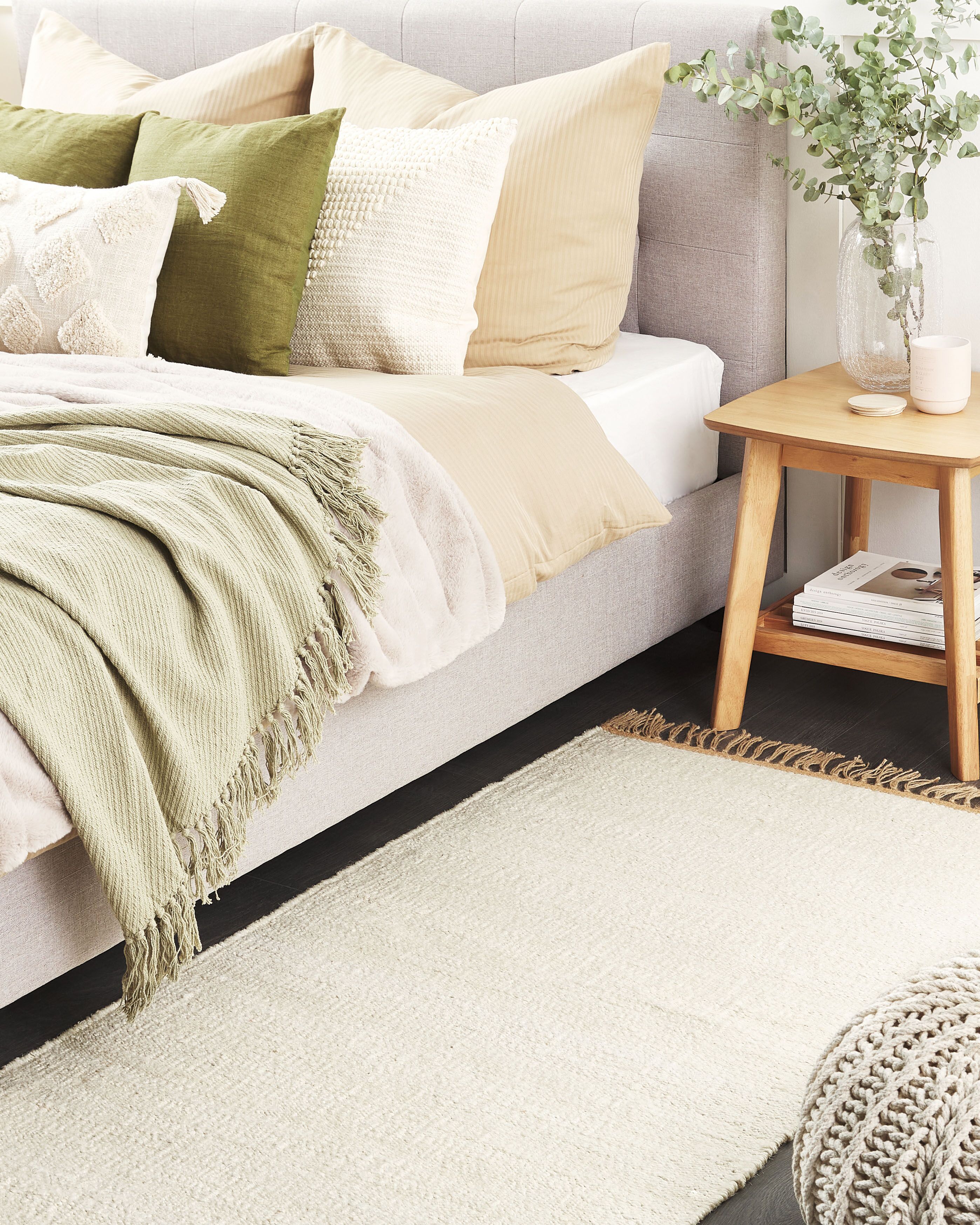 Rug LUNIA Light Beige 80 x 150 cm Jute