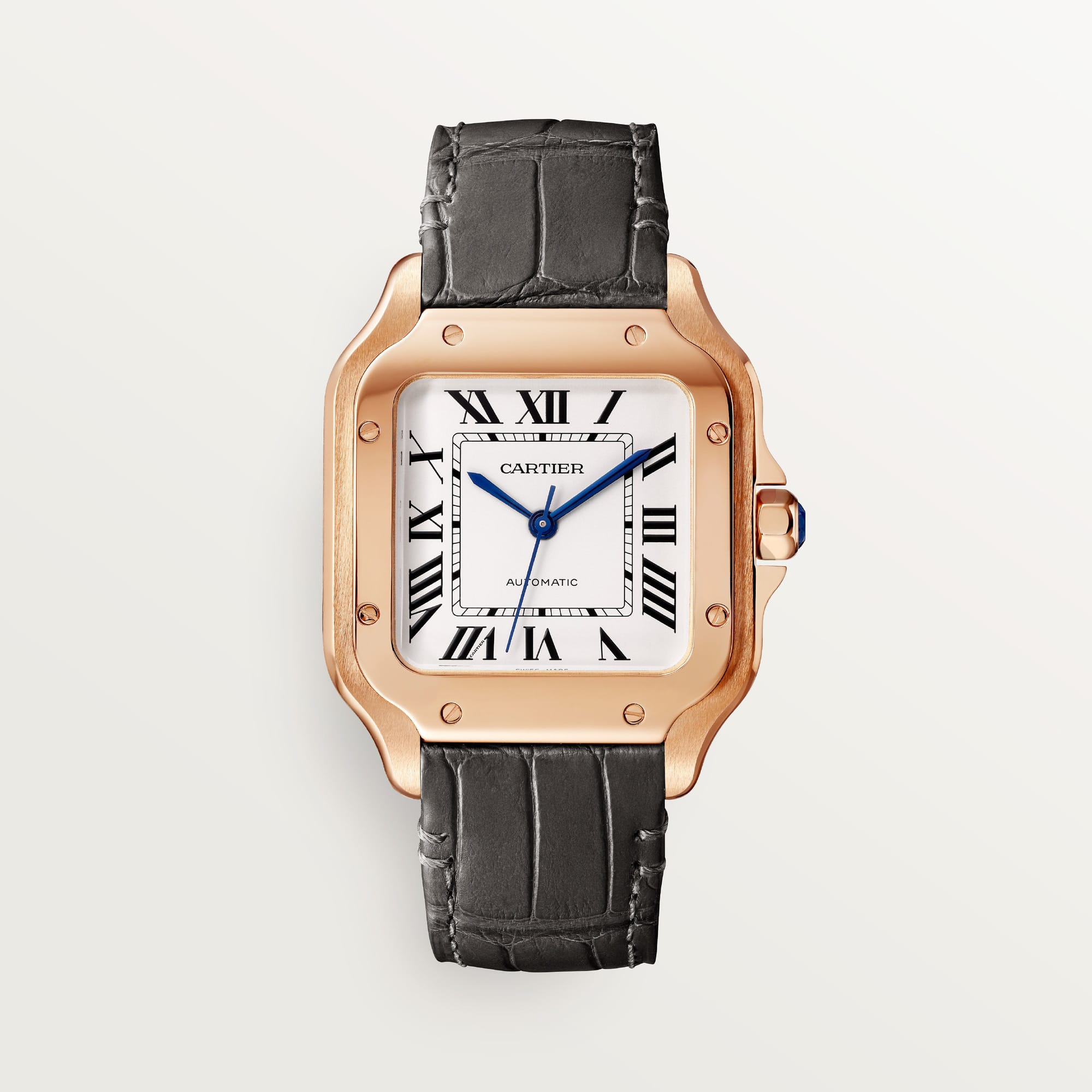fake cartier watch Santos medium model mechanical movement with automatic winding caliber 1847 MC(1:1 replica) - Elite Watch Atelier