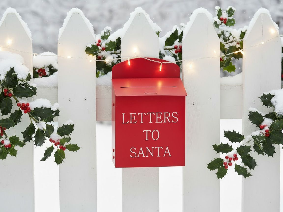 Santa Post Box FORSSA 30 cm Red