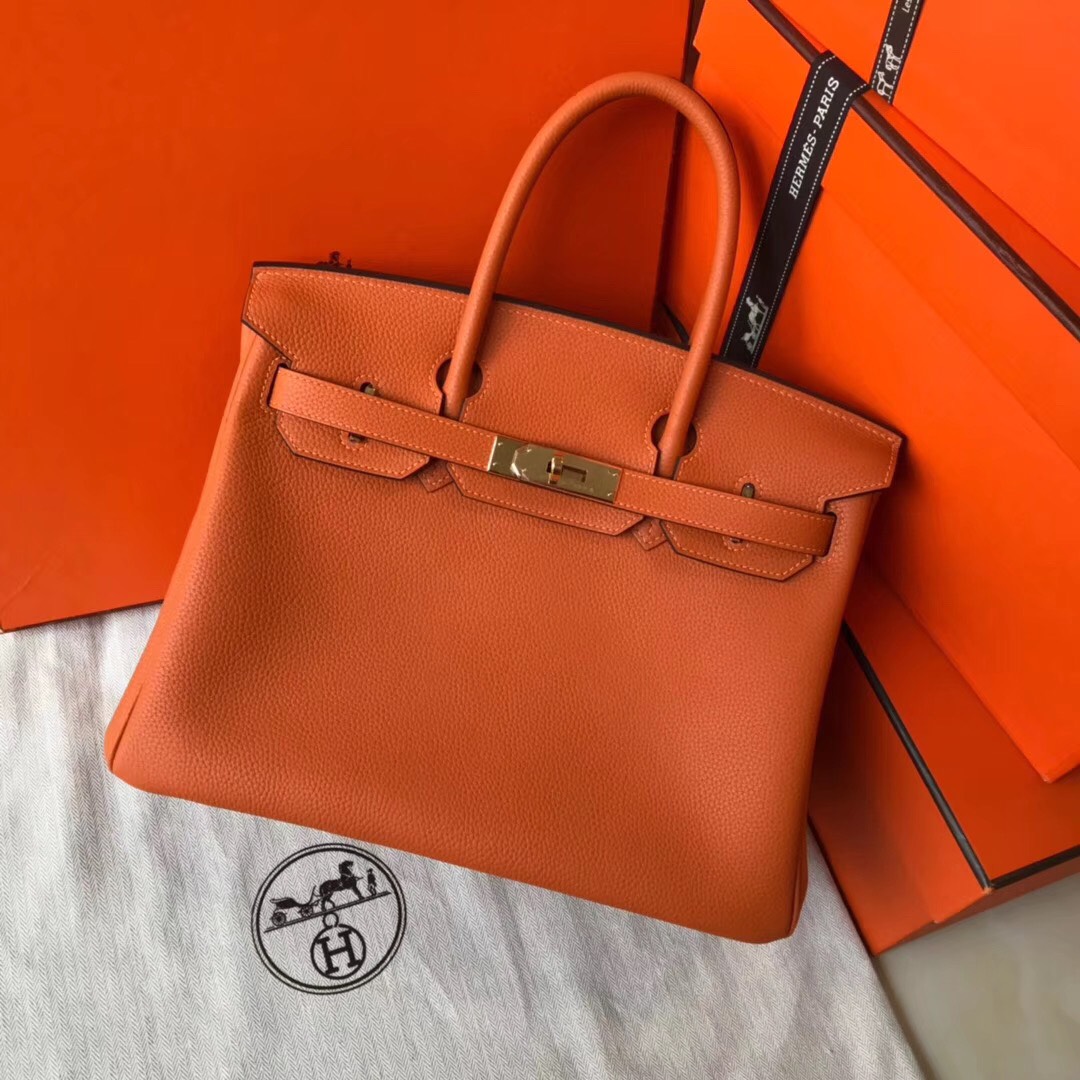 Hermes Birkin 35cm Togo Leather Gold Hardware