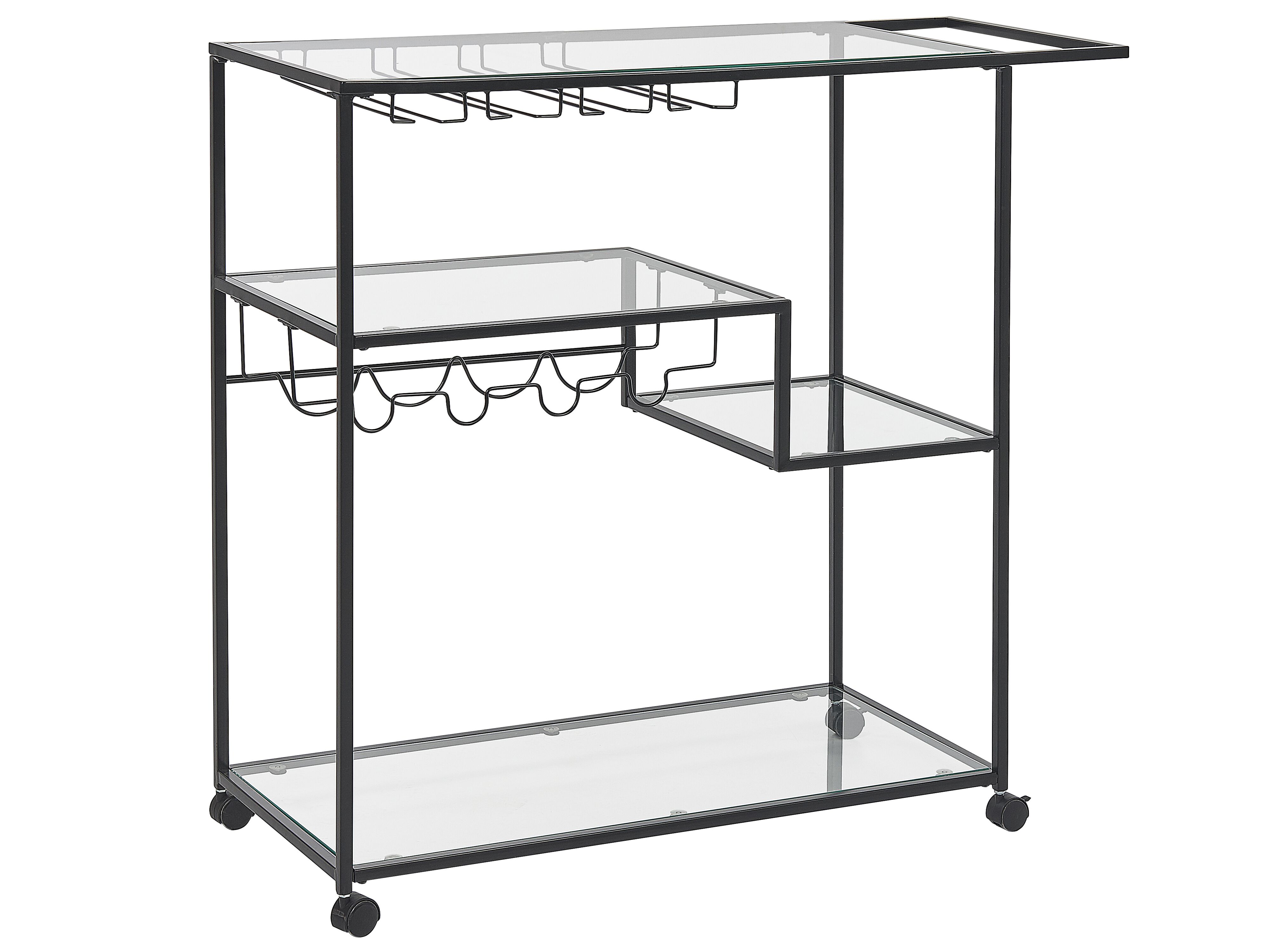 Kitchen Trolley MARCOLA Metal Black