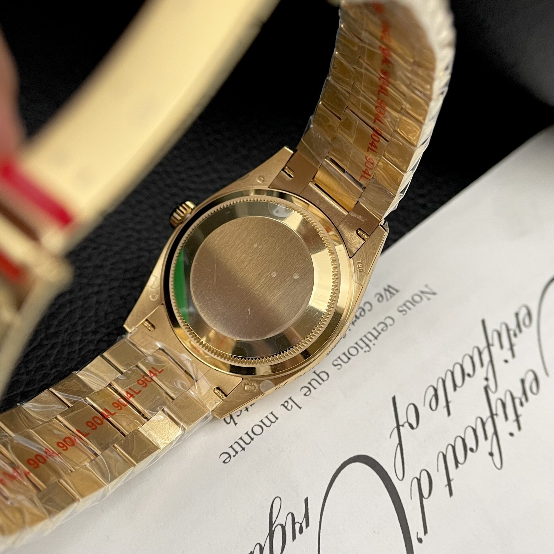 Rolex Day-Date Green Dial Gold Plated Best Replica Watch EW Factory 36mm - Top club