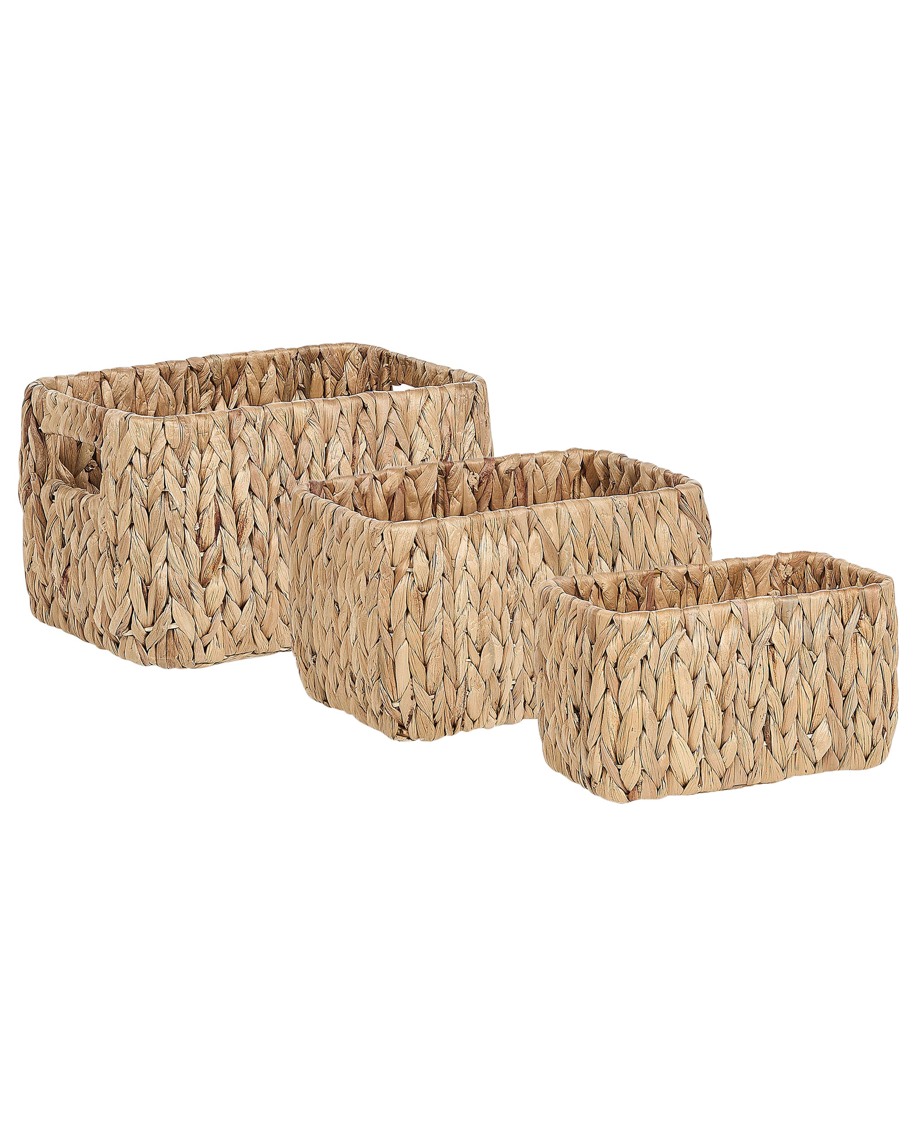 Set of 3 Baskets HANOI Wicker Natural