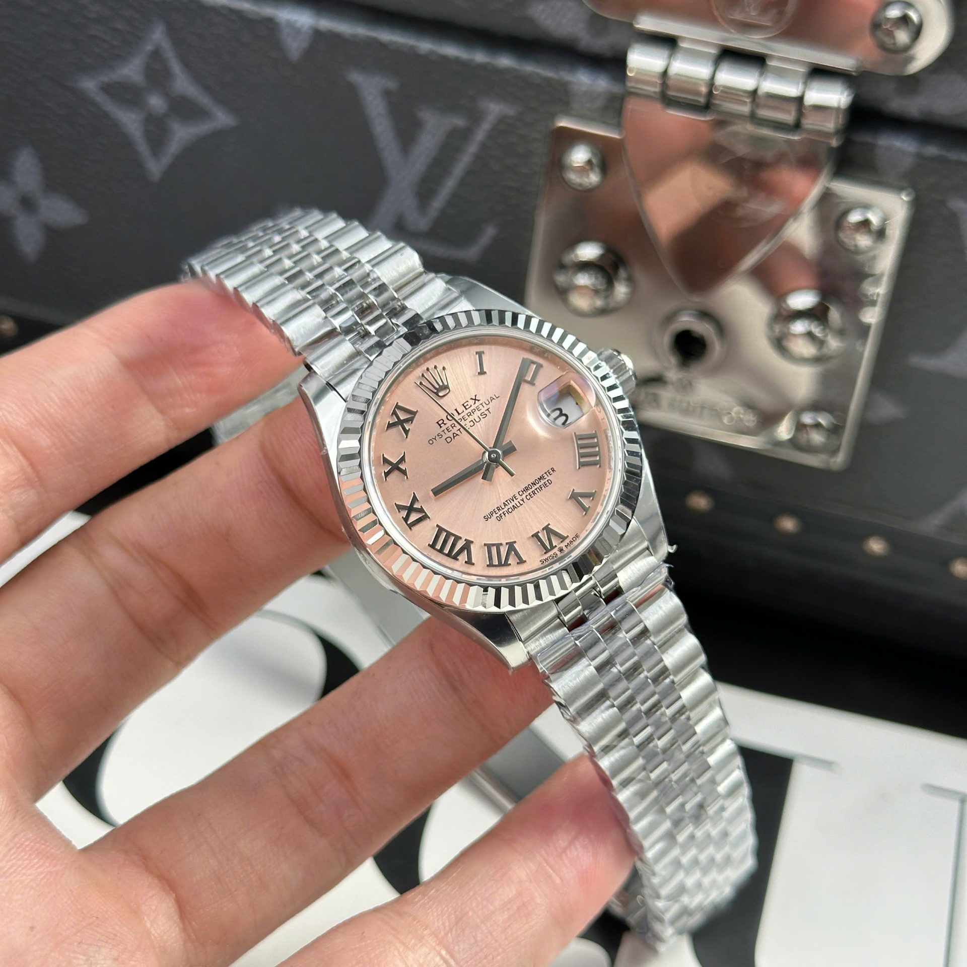 Rolex DateJust Replica Watch Women Dial Pink Automatic Movement THB Factory 31mm - Top club