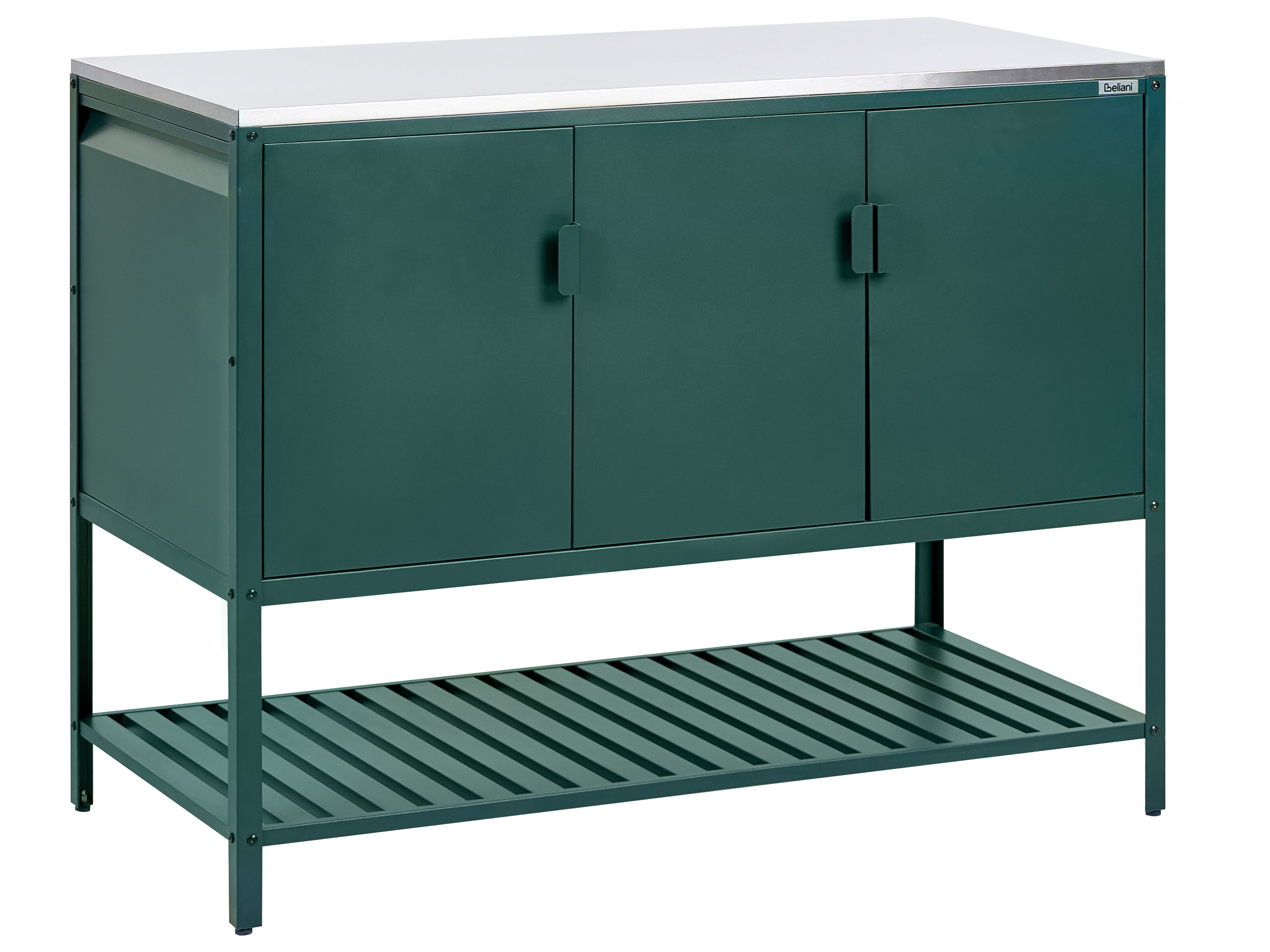Outdoor Kitchen Cabinet MAENZA Metal Green