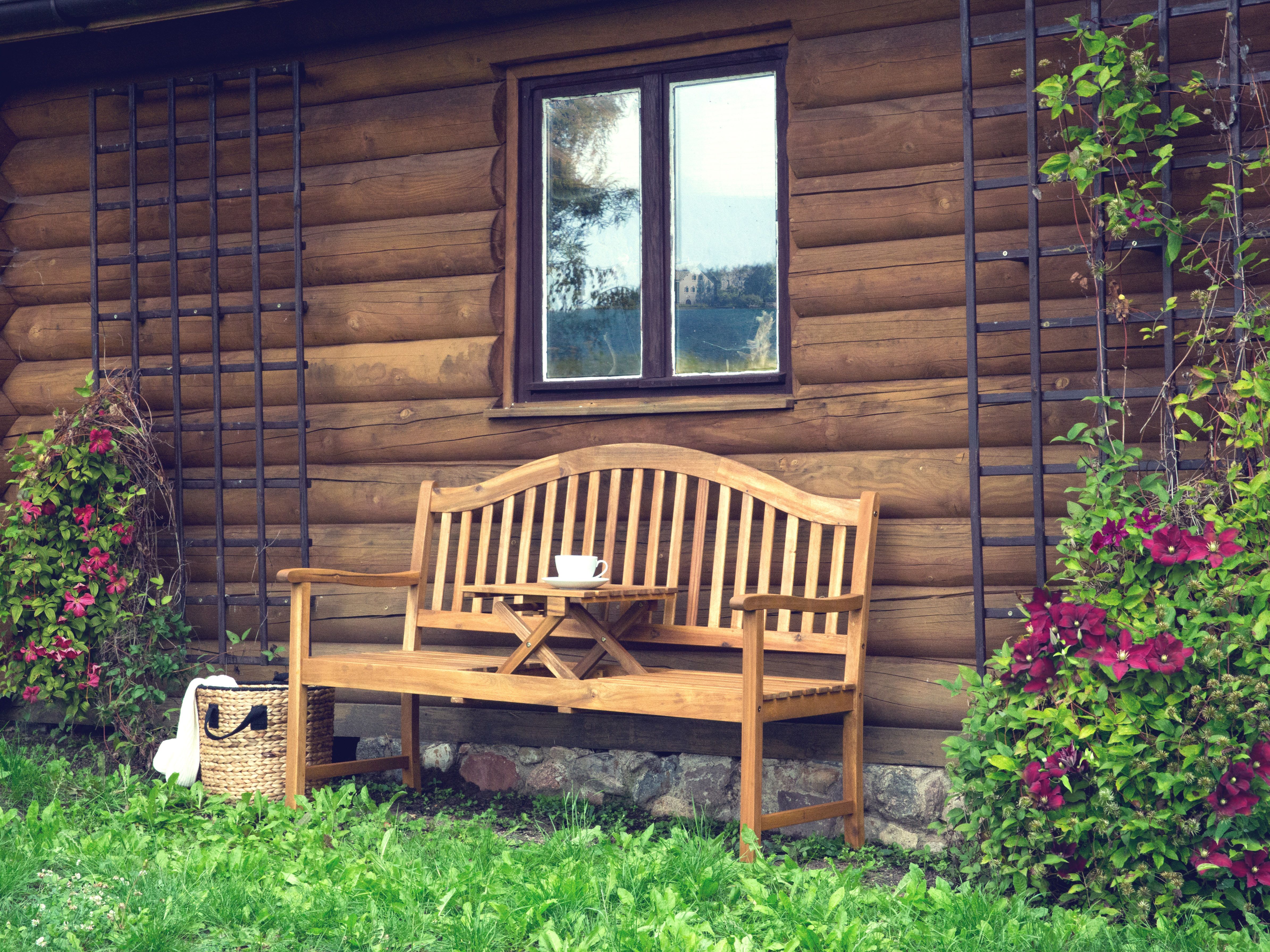 Garden Bench HILO 150 cm Acacia Wood Brown