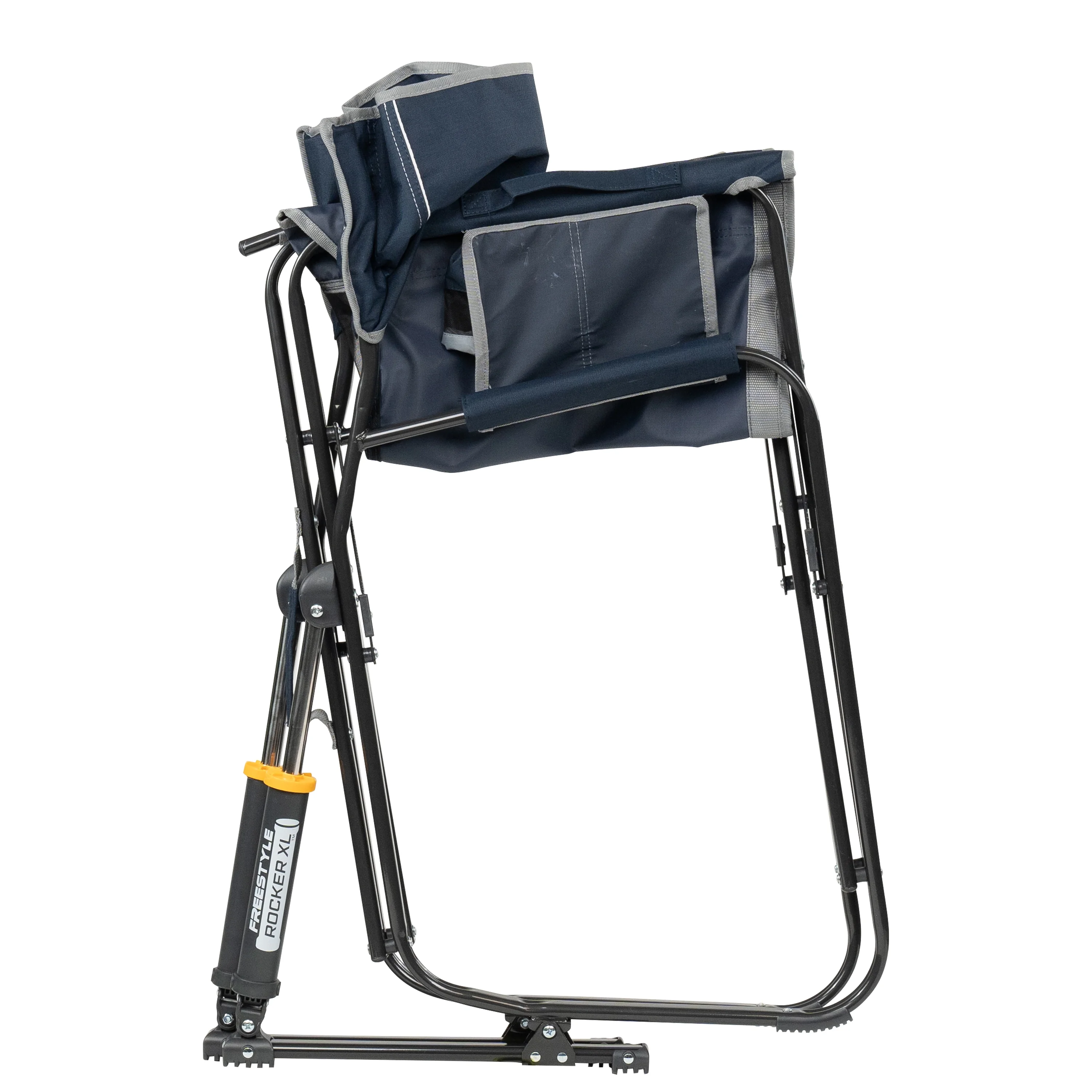 GCI Outdoor Freestyle Rocker XL Oversized Foldable Rocking Camp Chair, Pewter - Image 34