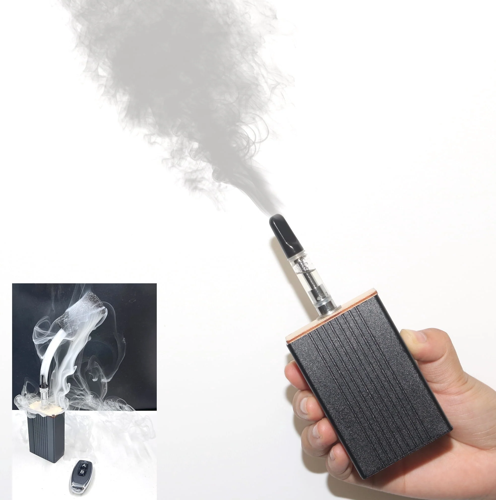 Portable Smoke Machine with Remote Control - fog machine liquid Ideal for Photography, Outdoor Events, Parties, Stage Effects, Halloween, Weddings - Hand-held Fogger