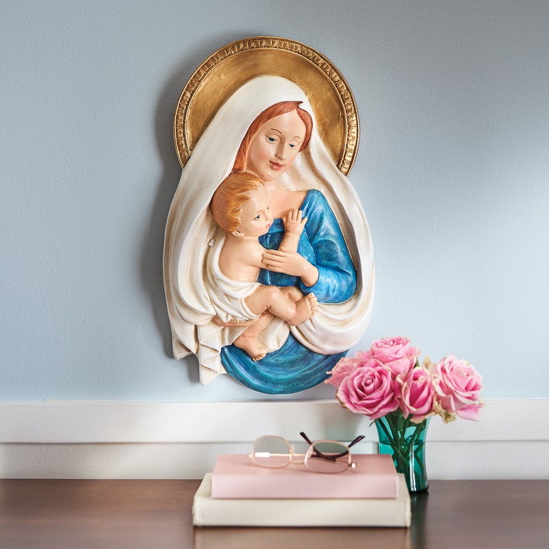 Holy Mother and The Savior Wall Bust - MIDNIGHT VELVET CATALOG