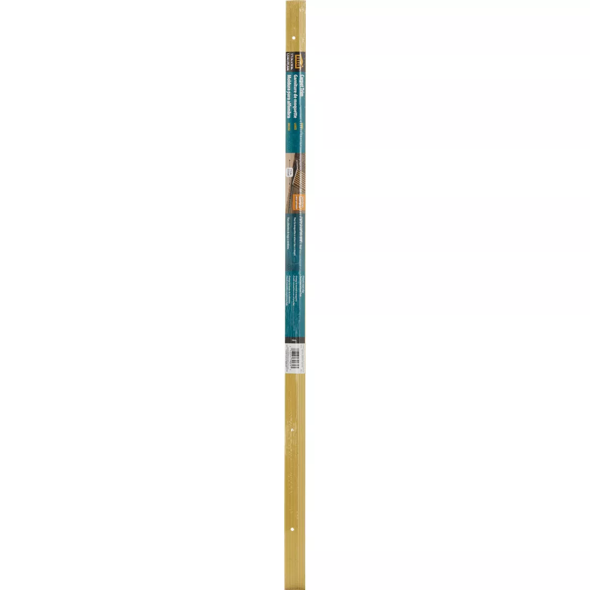M-D Building Products 1-3/8 In. X 36 In. Satin Brass Aluminum Carpet Trim with Screw Nails