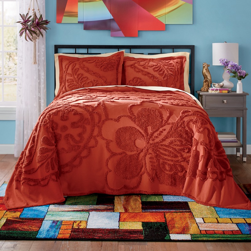 Rhapsody Chenille Bedspread and Shams - MIDNIGHT VELVET CATALOG