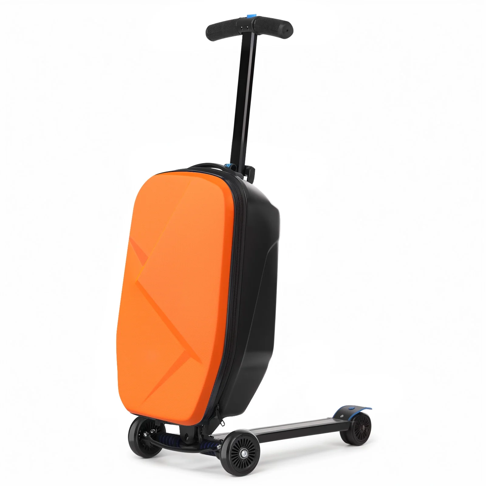 Advwin Scooter Luggage for Kids & Adults, Hardside Ride on Suitcase for Kids Ages 4-15 Multifunctional Lightweight Foldable Carry on Luggage with Wheels Ride on for Children Teenagers, Pink - Image 36