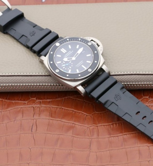 Replica Panerai XF PAM1389 Titanium Black Ceramic Bezel Rubber Strap P.9010 - Top club
