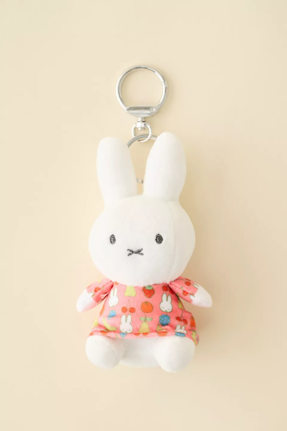 Miffy UO Exclusive Fruit Patterned Dress Plushie Keychain