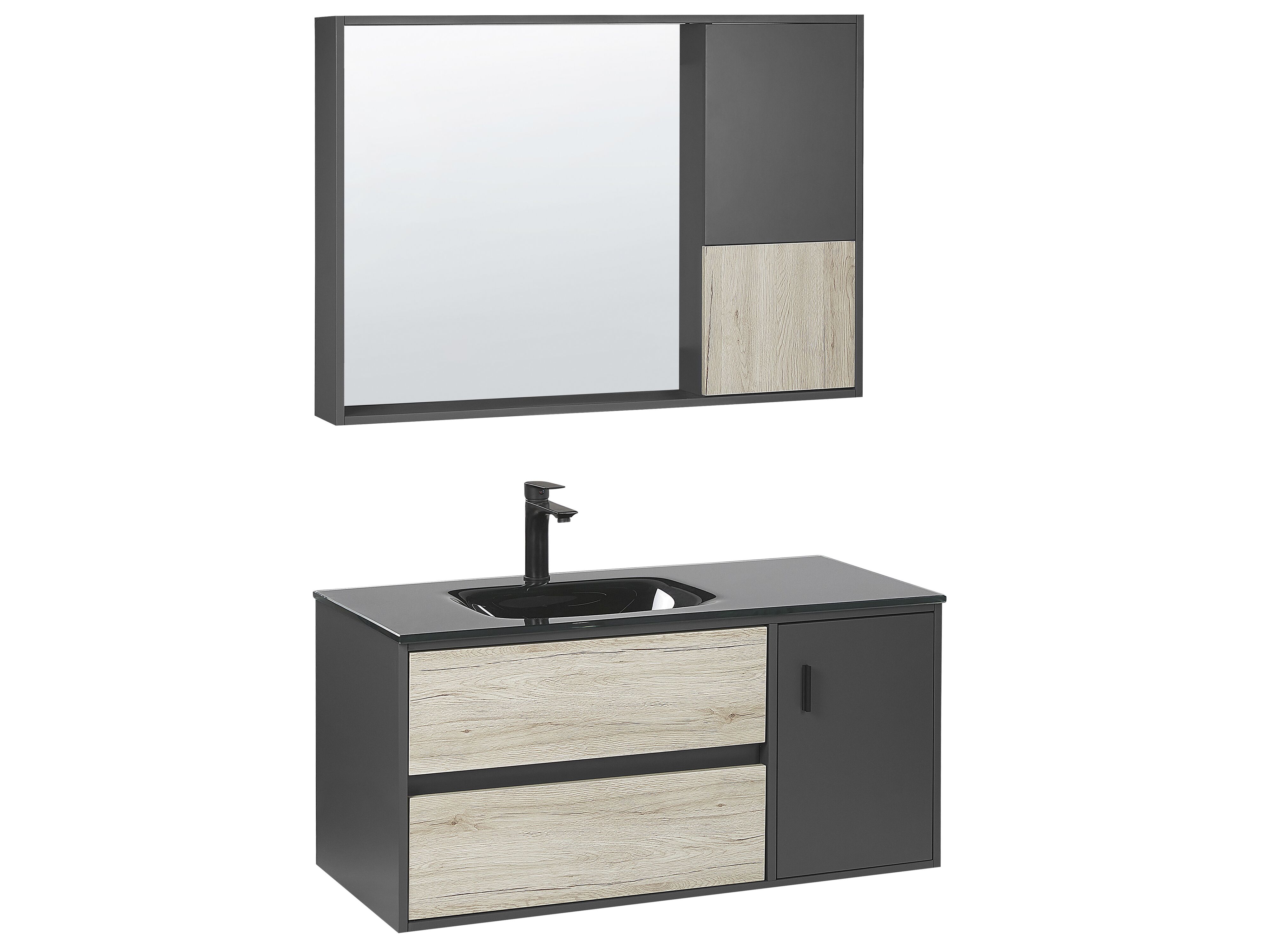 Bathroom Vanity Set TERUEL Black