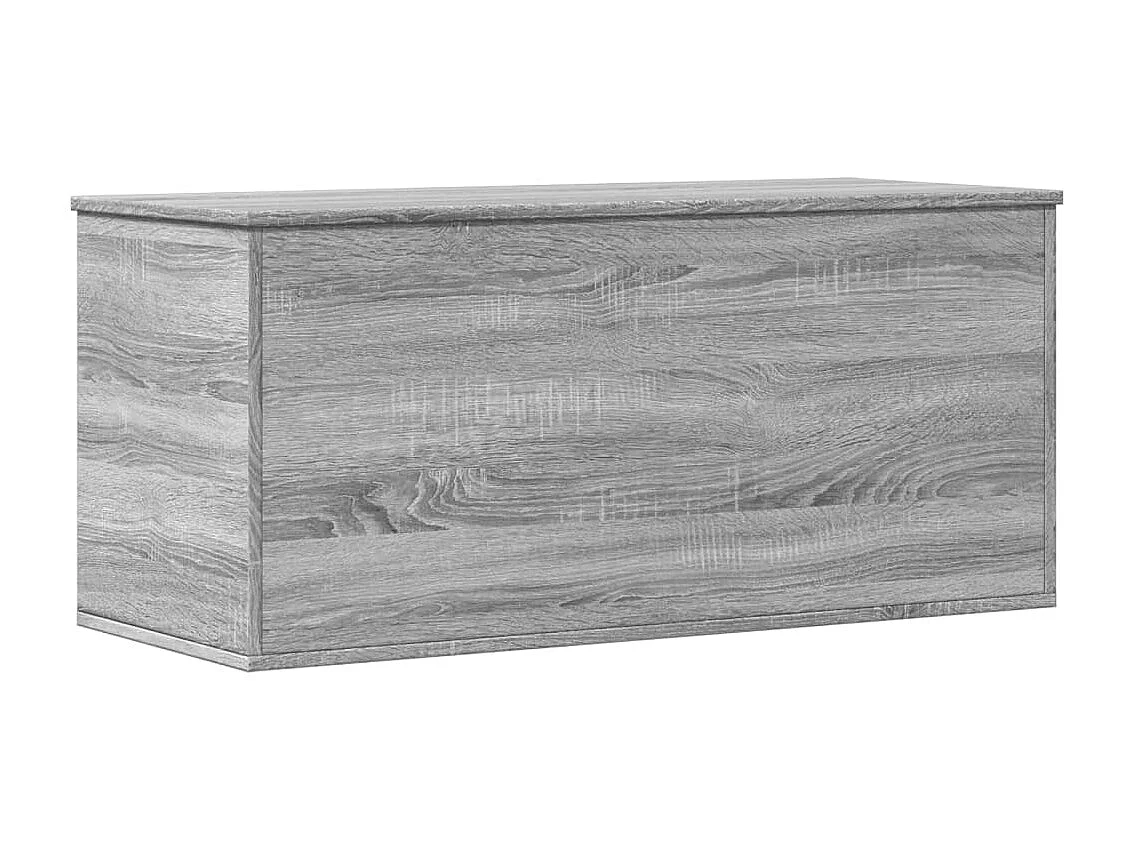 Boîte de rangement sonoma gris 100x42x46 cm bois d'ingénierie