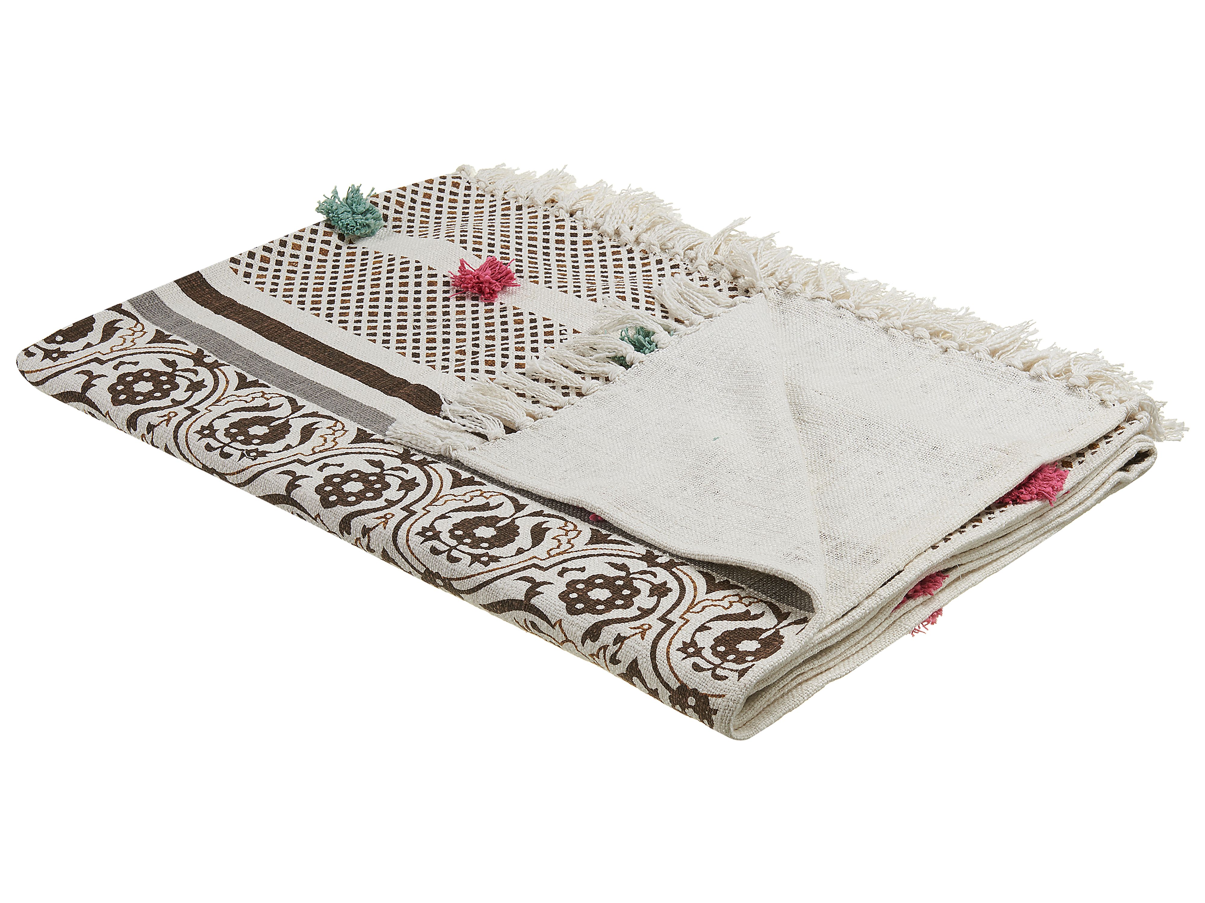 Blanket CHINSURAH Cotton 130 x 180 cm Brown