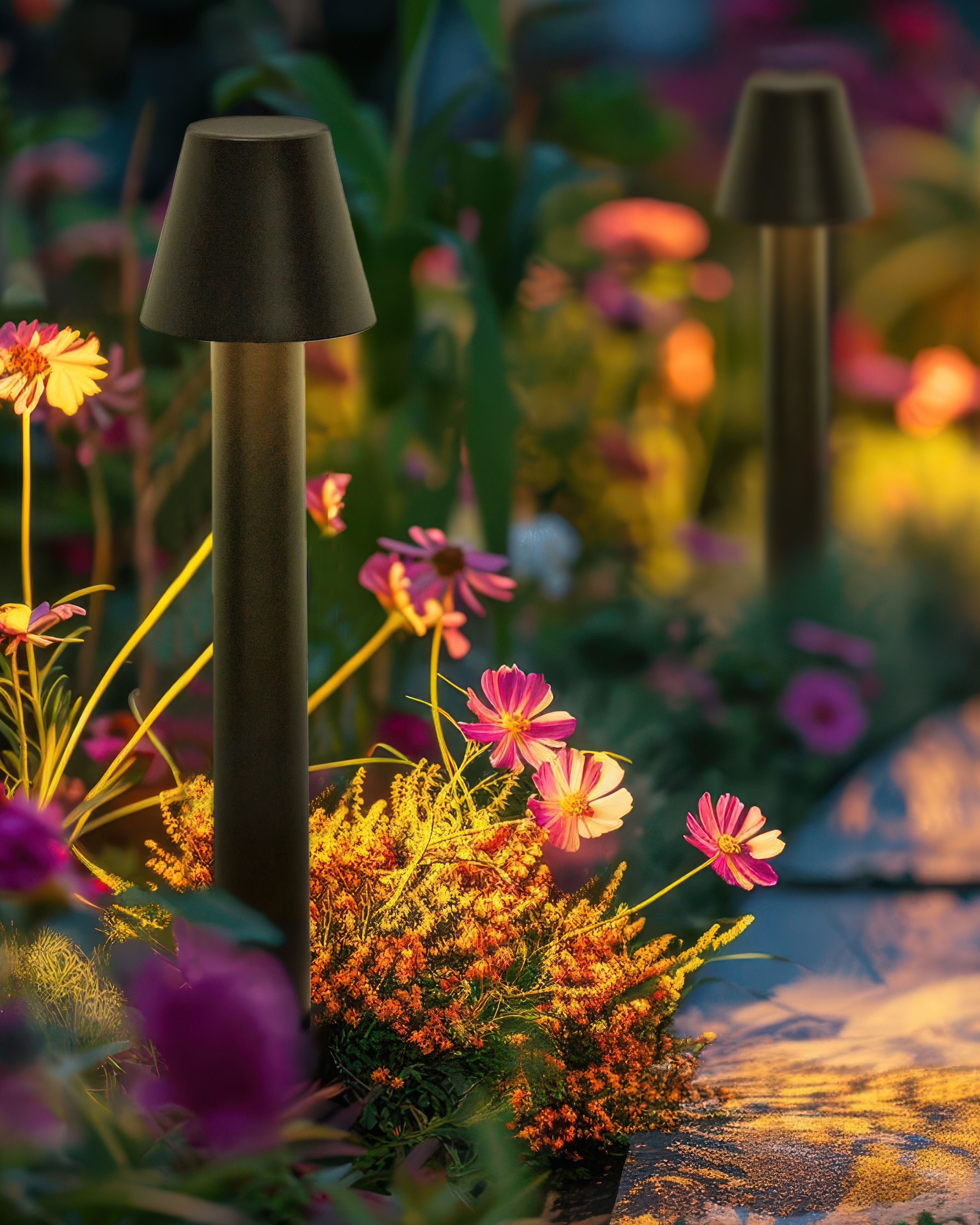 Outdoor LED Bollard Lamp HOLMES Black