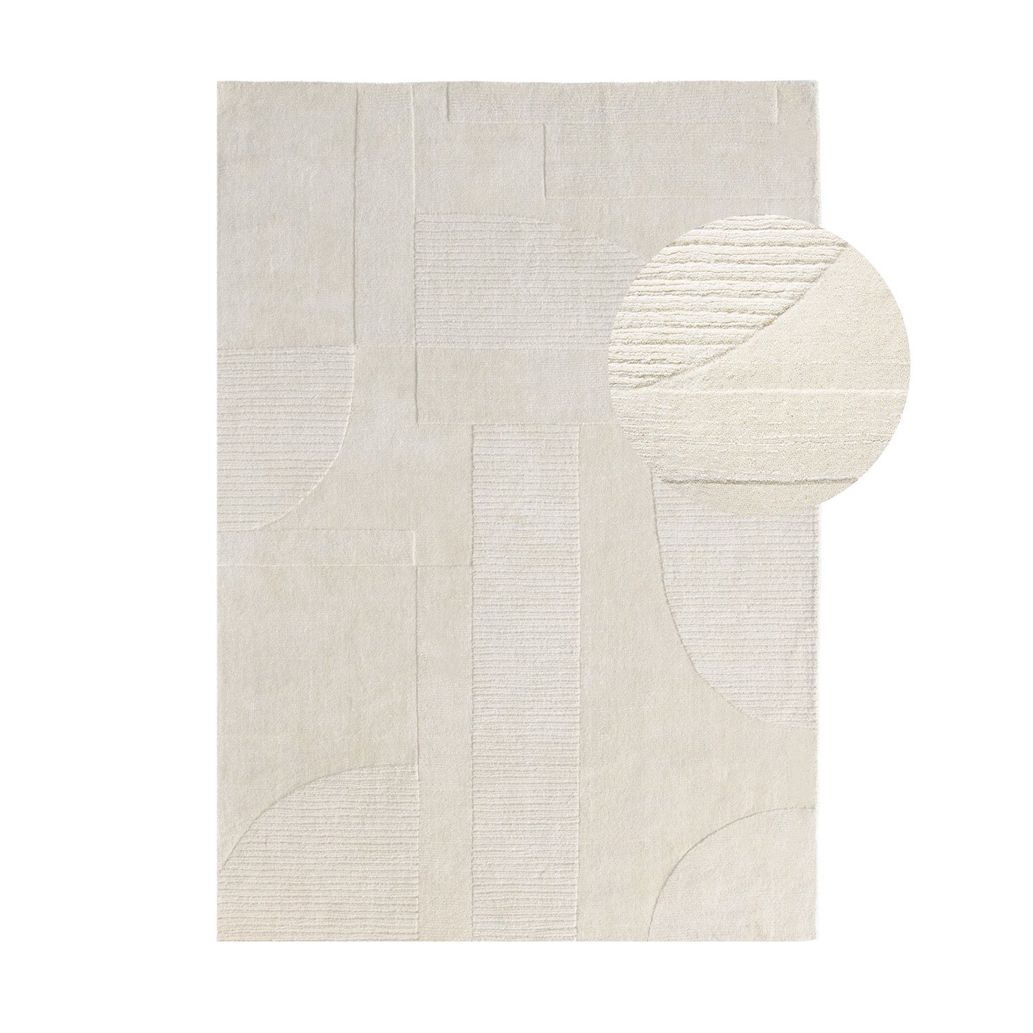 Blokker Shapes Vloerkleed 200 x 290 cm - Crème