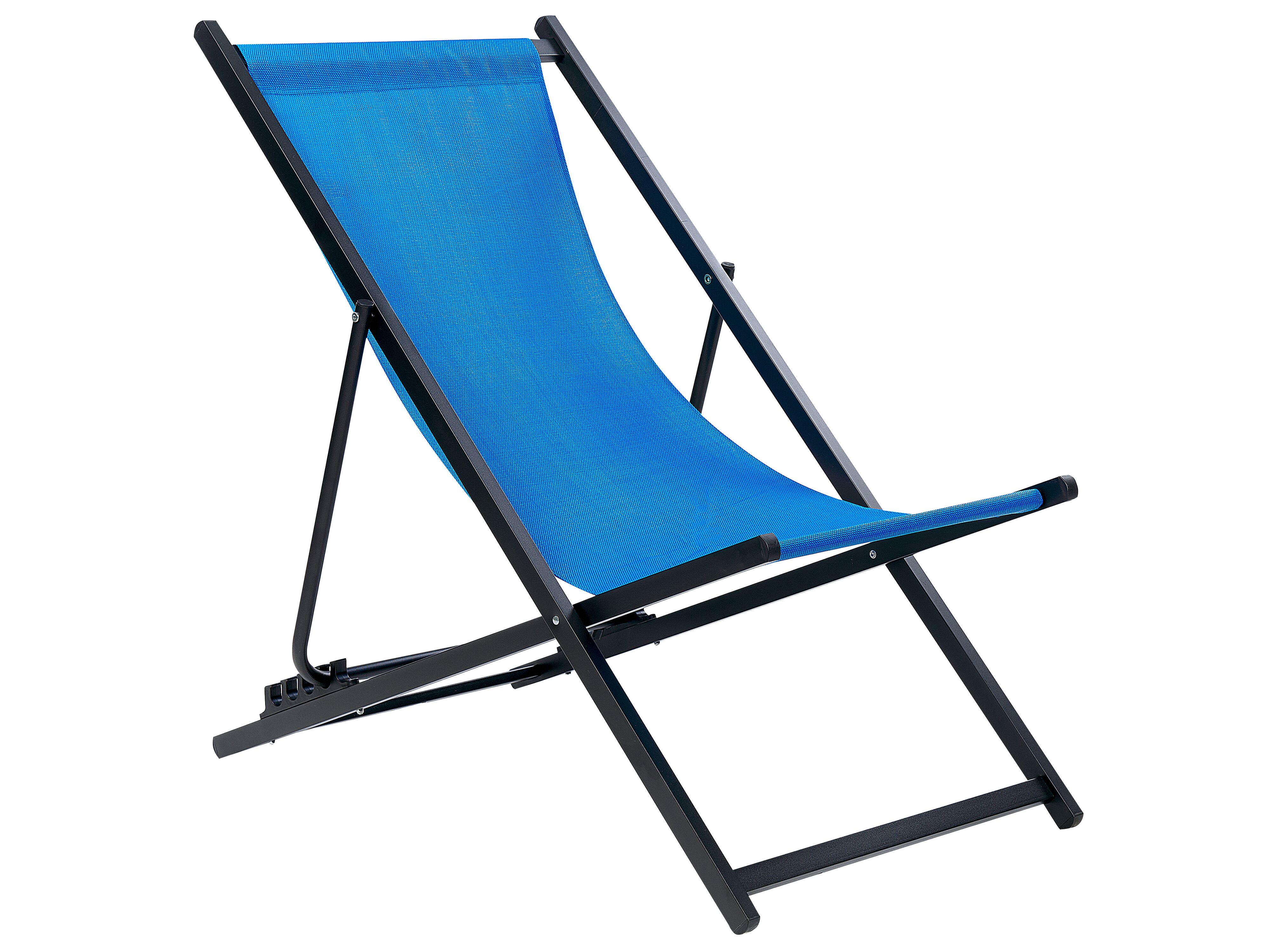Folding Deck Chair LOCRI II Metal Blue