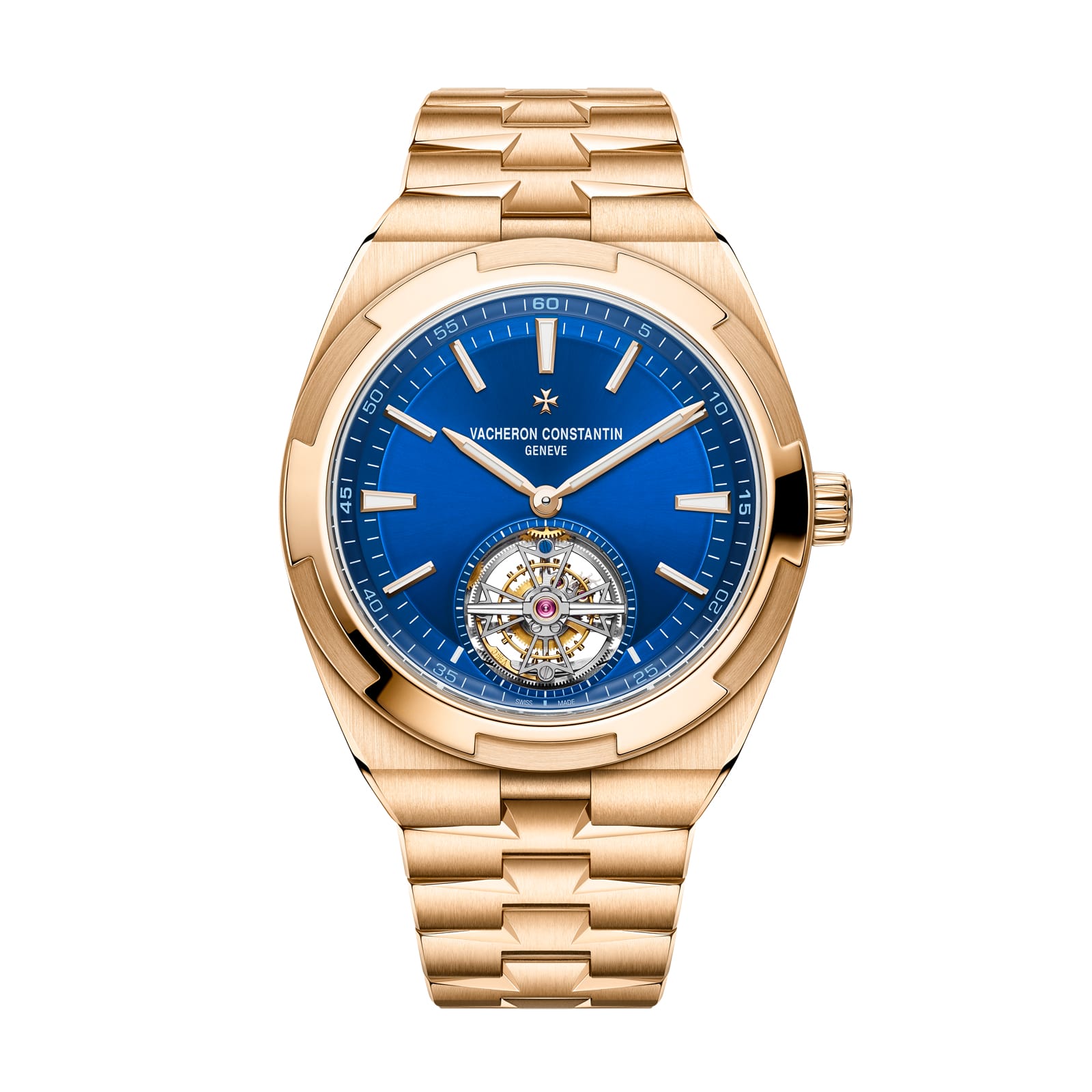 Replica Watches Fake Vacheron Constantin Overseas tourbillon Boutique Exclusive 42.5 MM PINK GOLD(1:1 replica) - Top club
