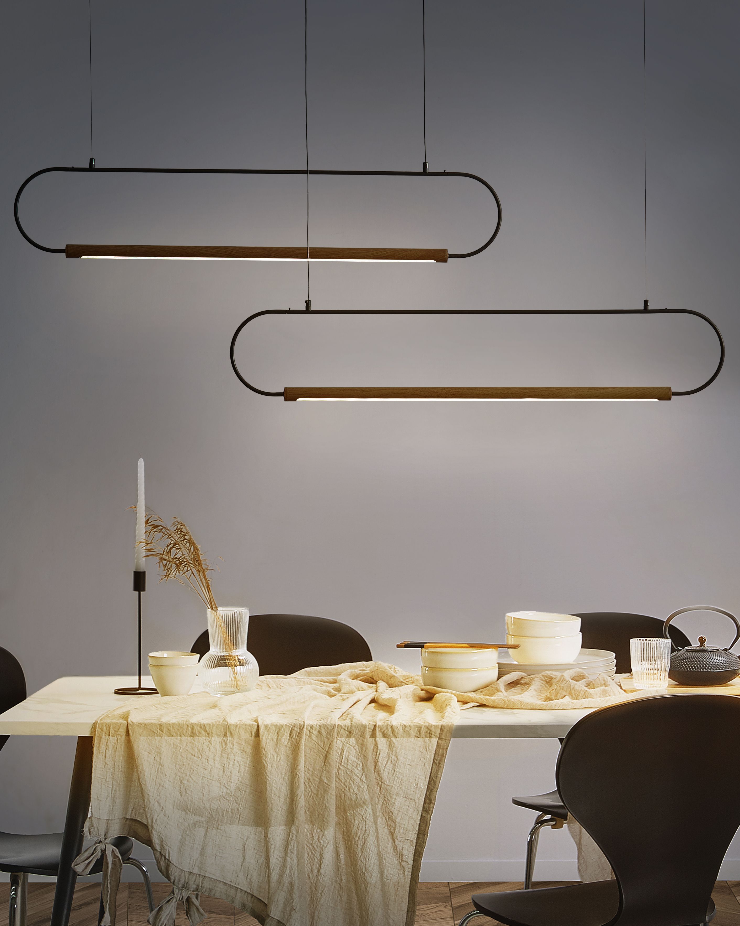 Pendant Lamp LOGONE Metal Black