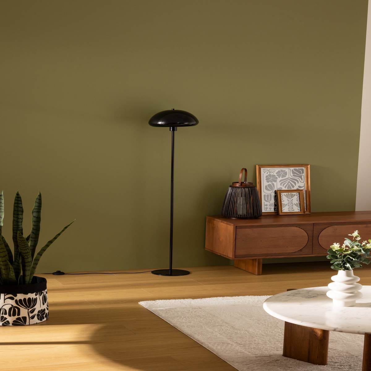 Floor lamp "Savio" Black, H. 140 cm