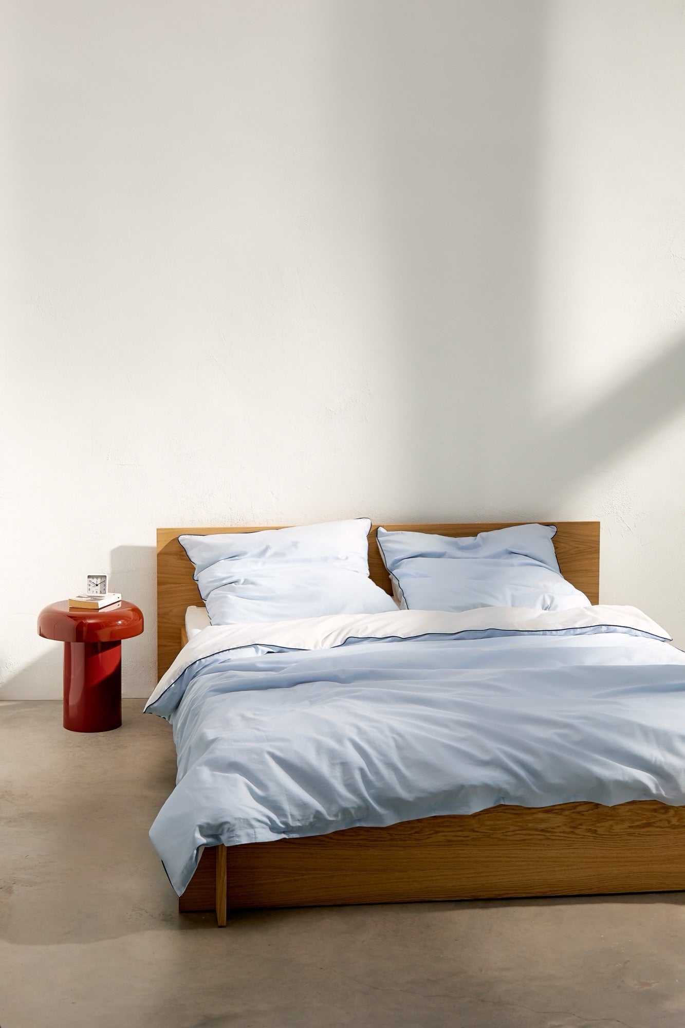 noo.ma OBA Kussensloop - 80x80 cm - Baby Blue