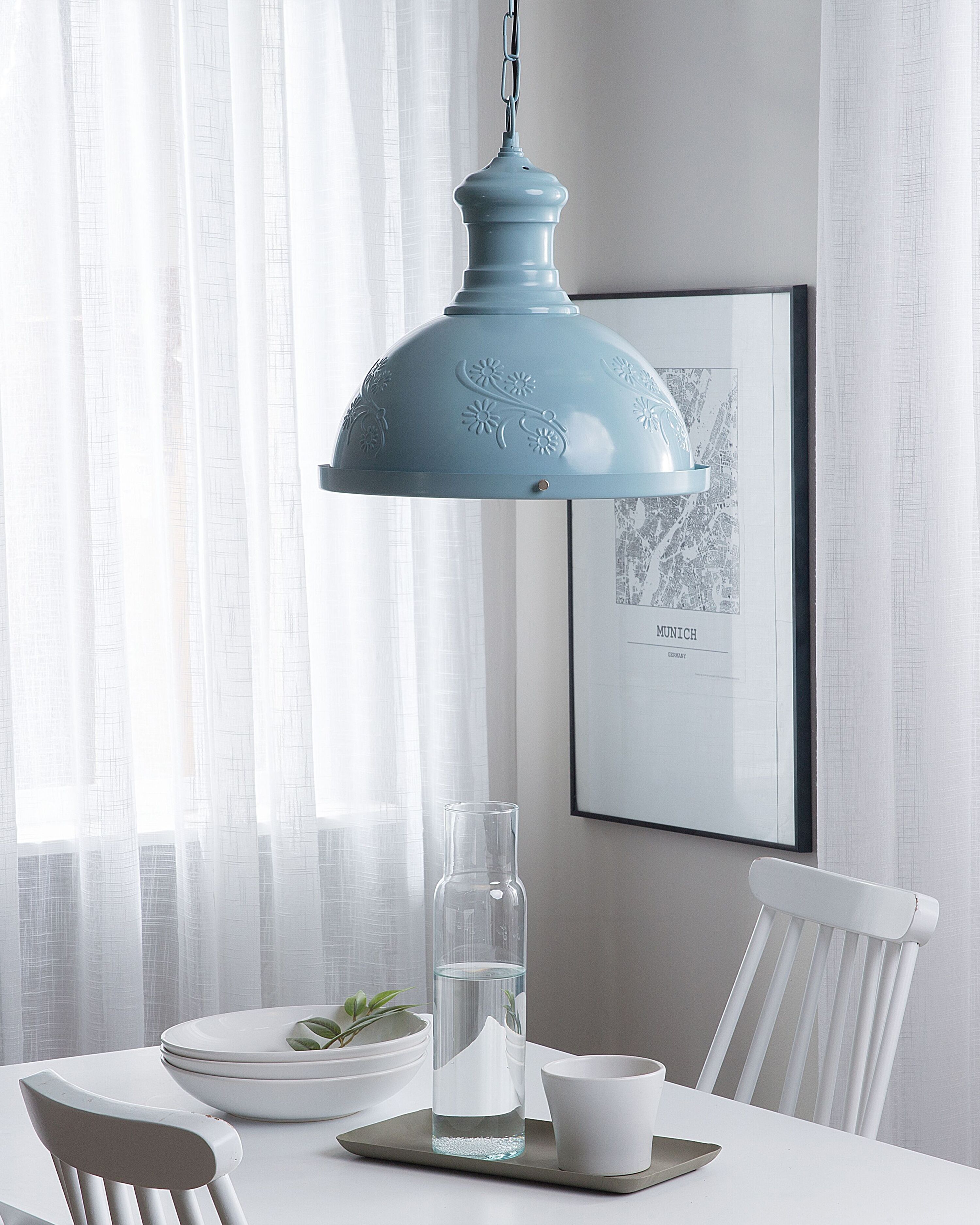 Pendant Lamp DIDESSA Metal Blue