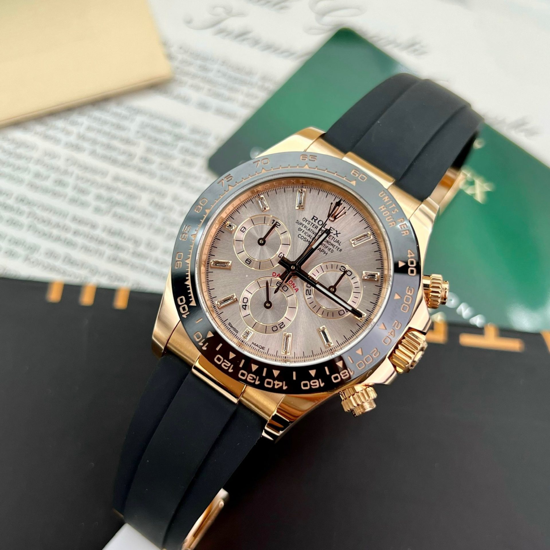 Rolex Best Replica Watch Daytona 116515LN Gold Wrapped BT Factory 40mm - Elite Watch Atelier