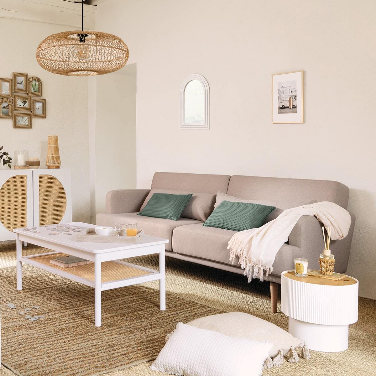 Sofa bed "Jack" 3 seats, Beige