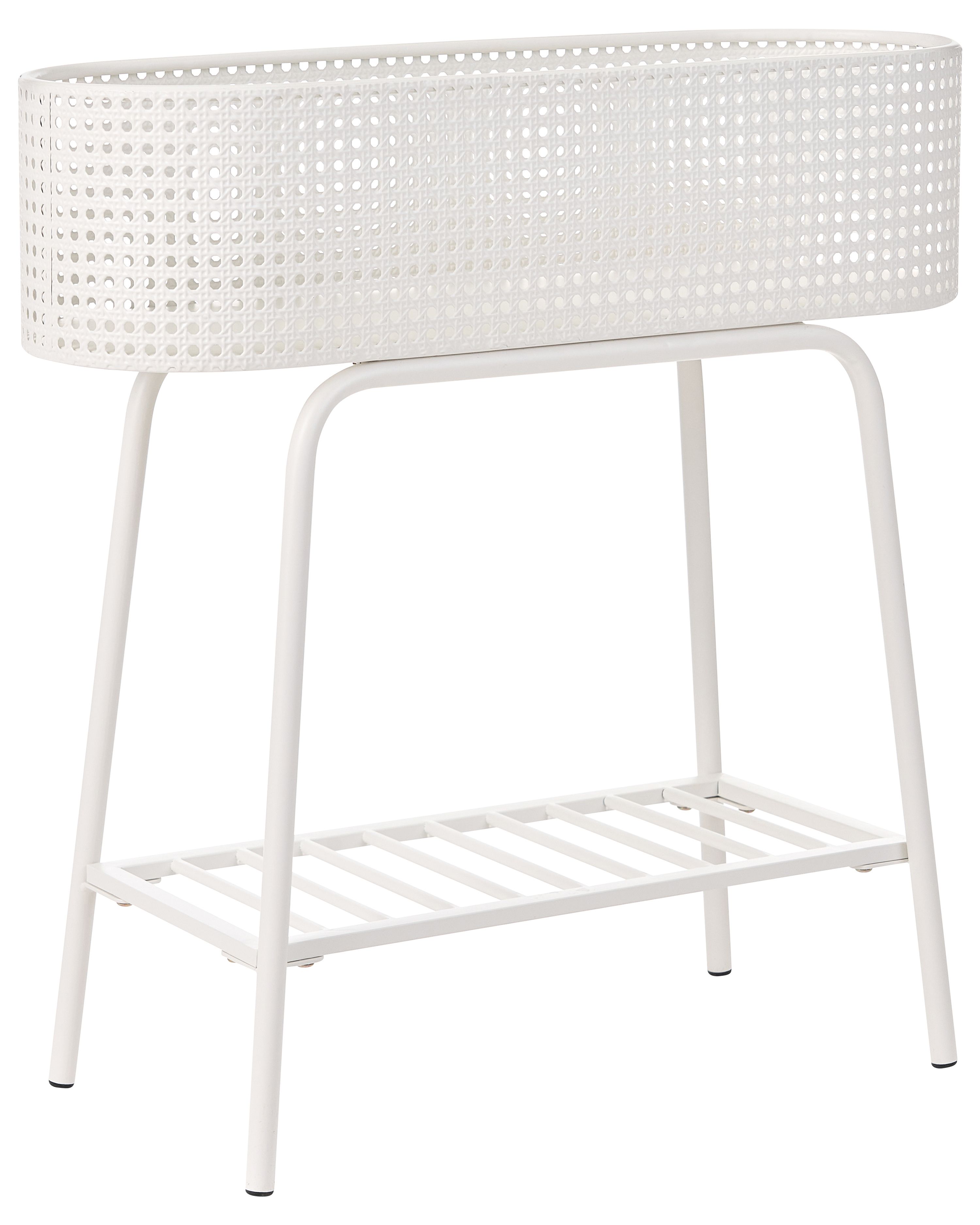 Plant Stand LINNAEA Metal 60 cm White