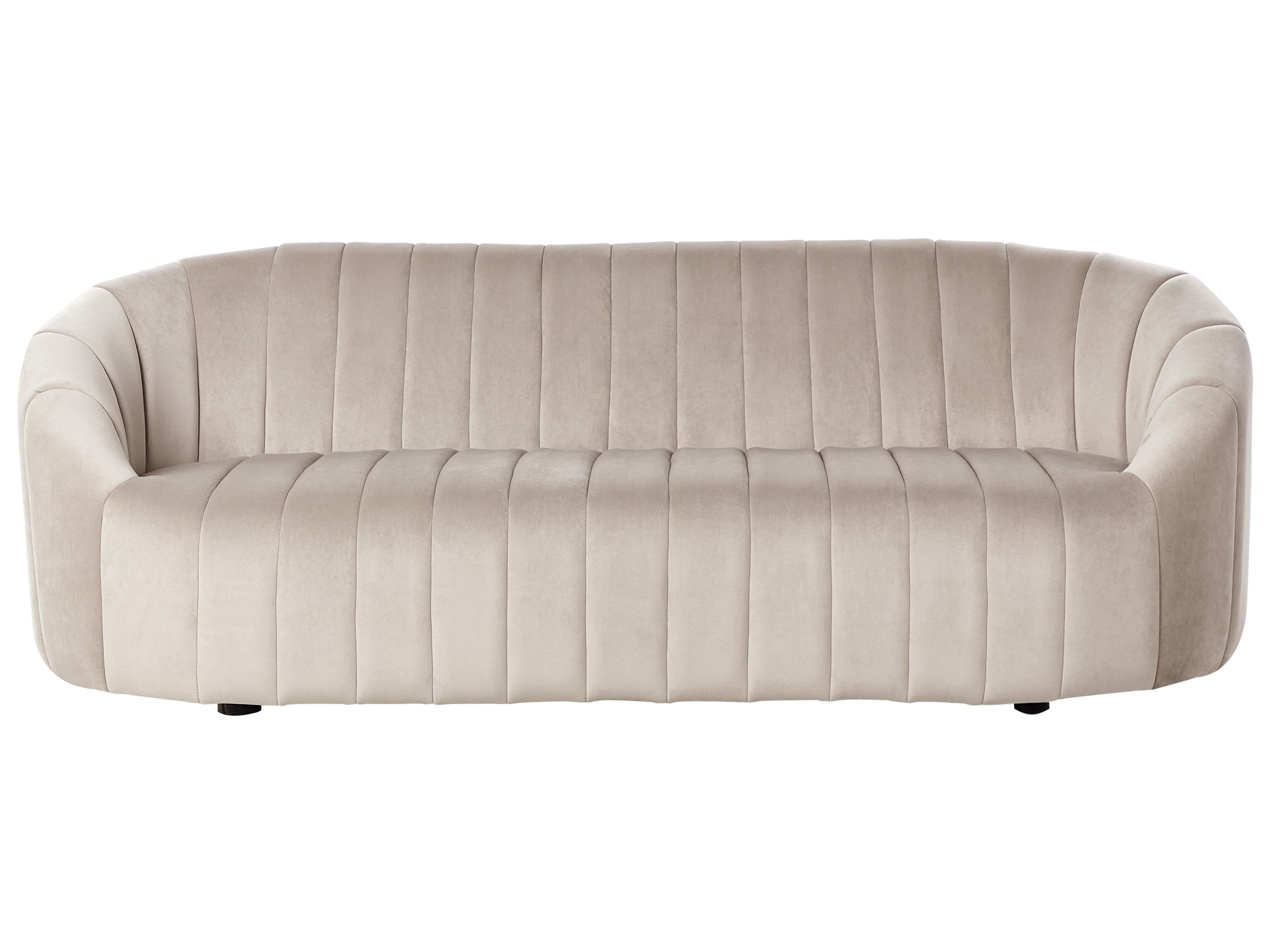 Sofa 3 Seater MALUNG Velvet Beige