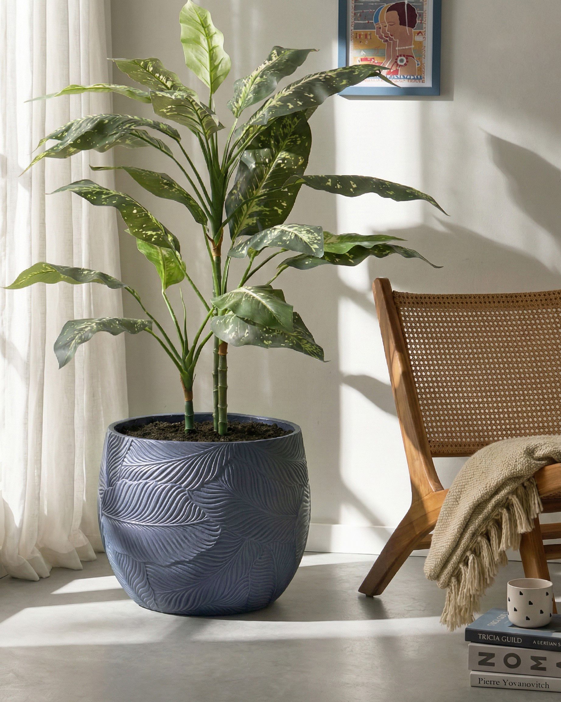 Plant Pot BAIYUN 47 cm Grey