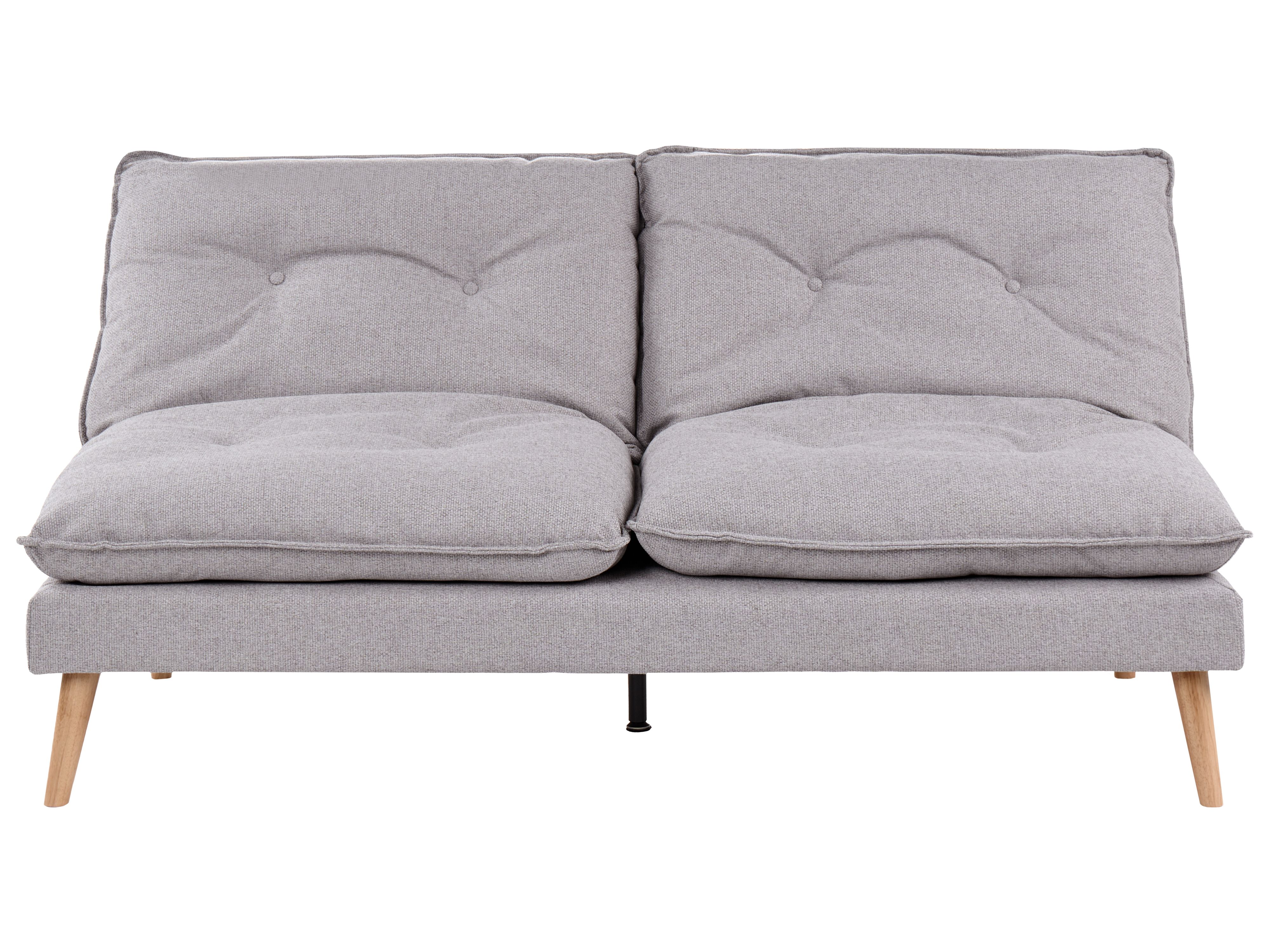 Sofa Bed 3 Seater YILA Fabric Grey