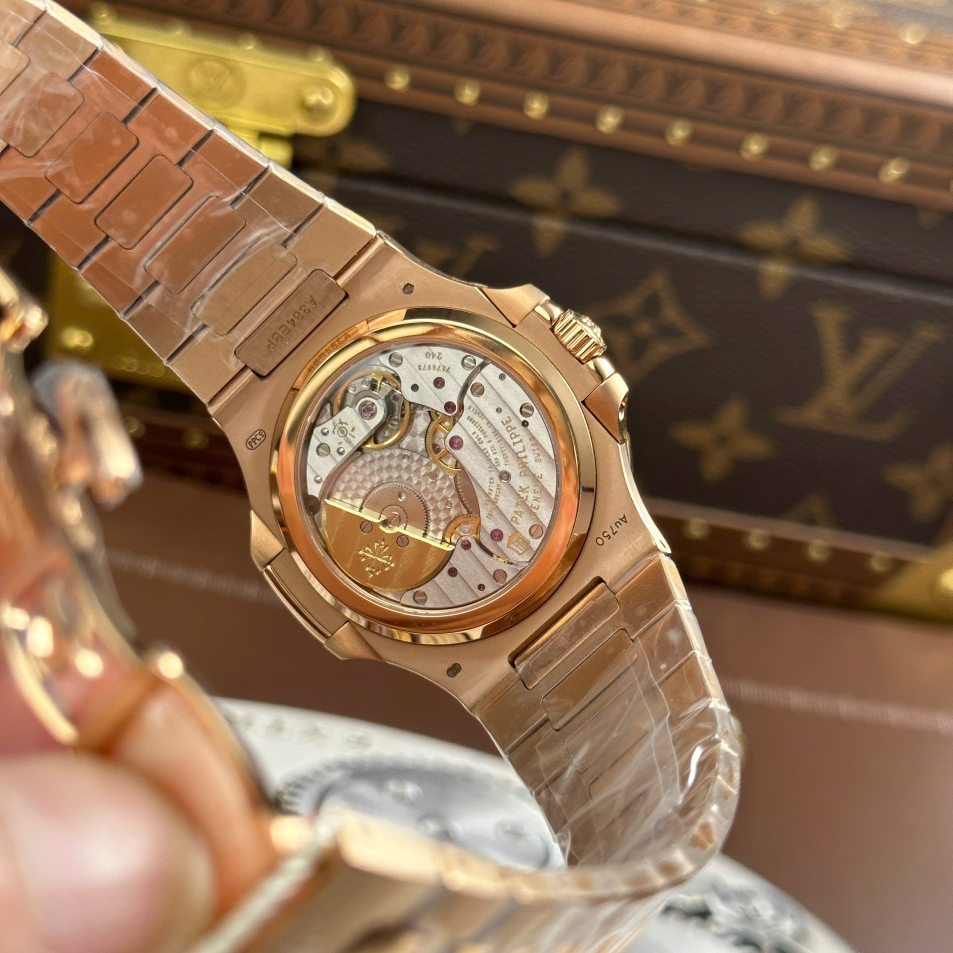 Patek Philippe Nautilus 5712R Knock Off Watches Brown Dial Metal Wire PPF Factory Version 3 40mm - Top club