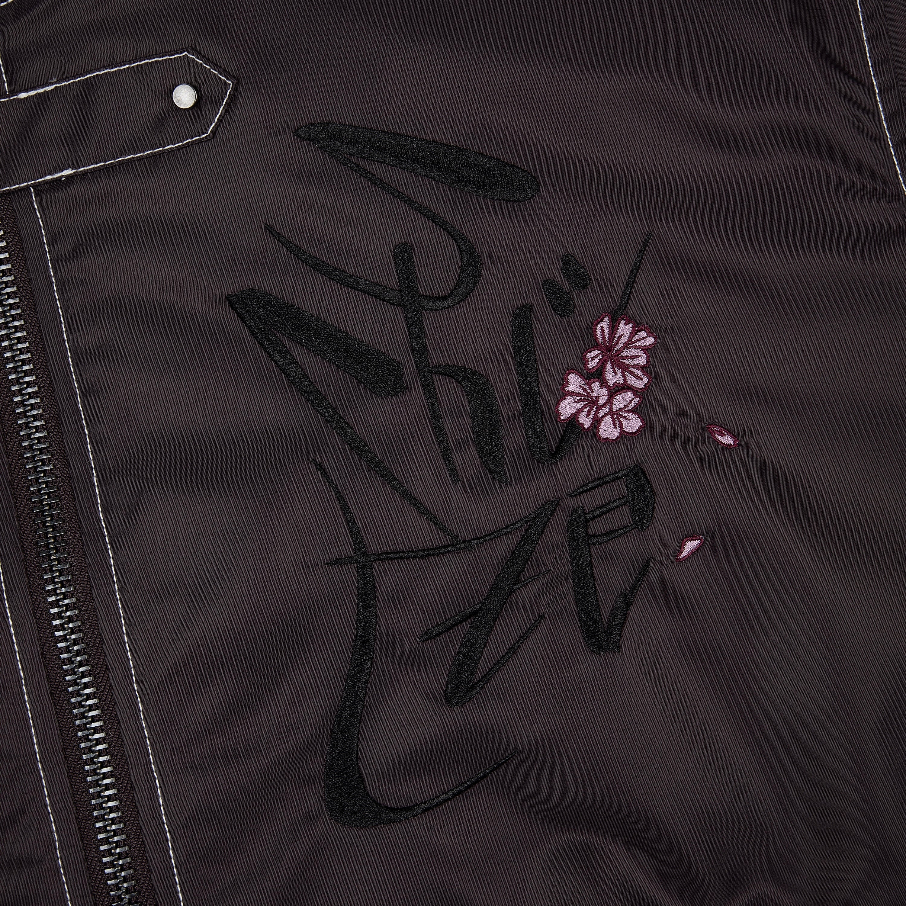 "yakuza v2" bomber Jacket deep plum
