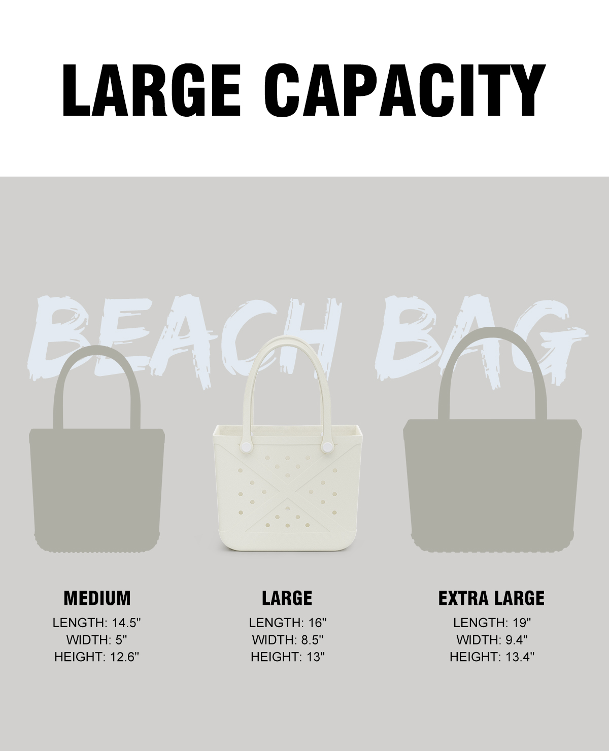 Ivory EVA Beach Tote Basket Multi-purpose Reusable Gift Basket for Christmas, Valentine's Day & All Occasions
