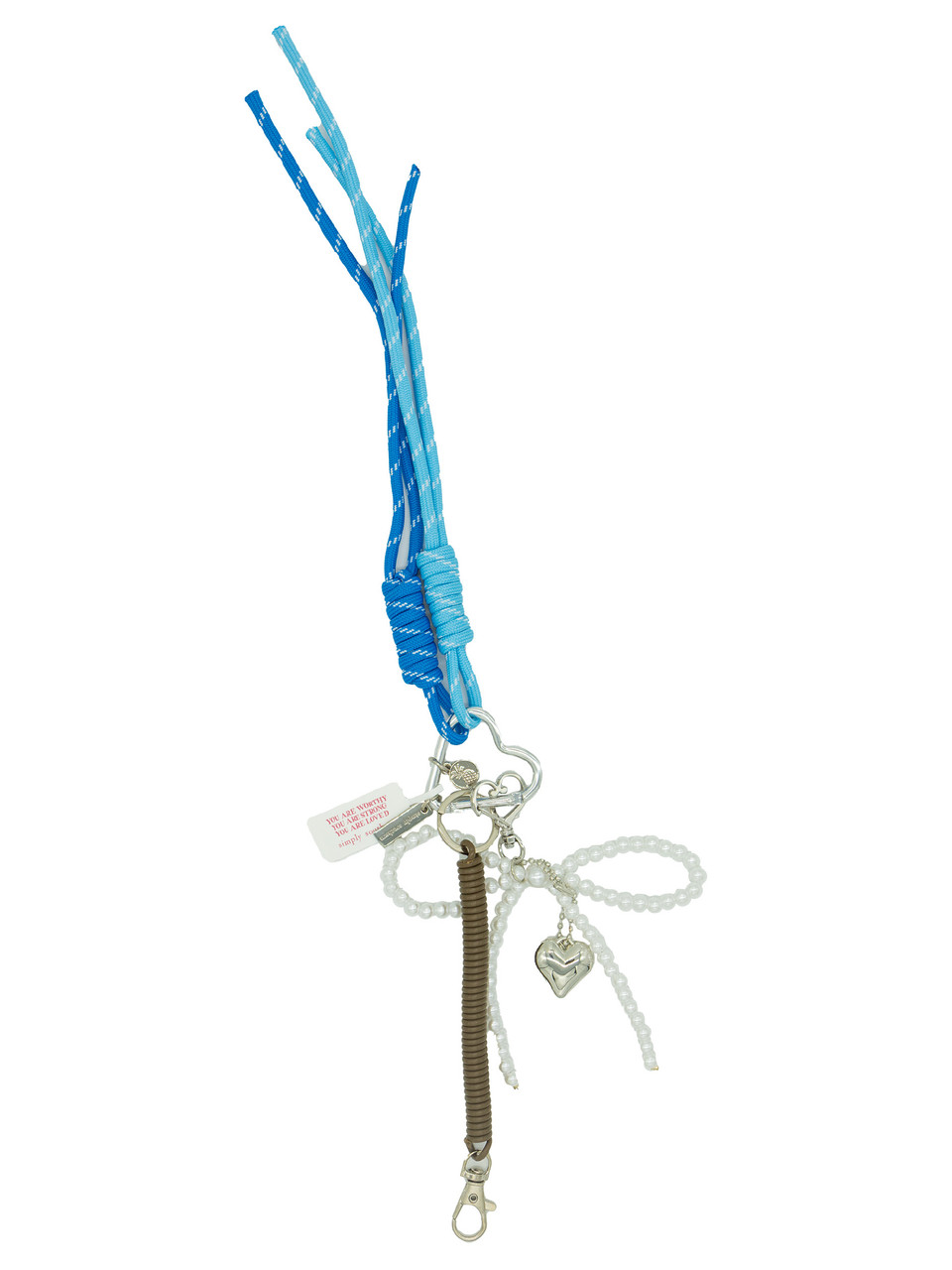 0225-BAG-CHARM-ROPE-BLUE - Simply Southern Outlet