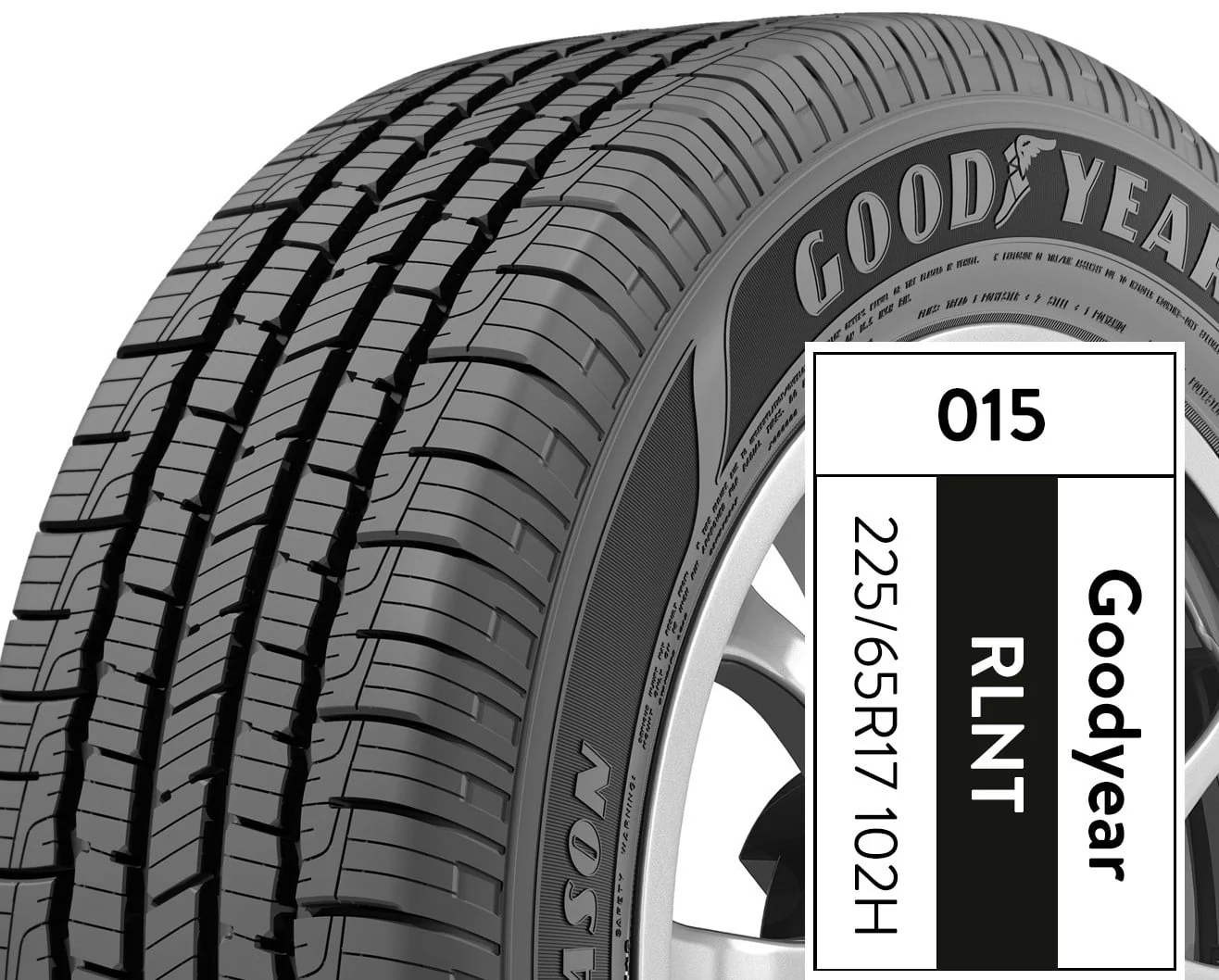 Goodyear Reliant All-Season 225/65R17 102H All-Season Tire - Image 6
