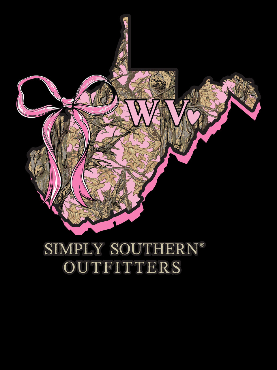 LS-STATE-WV-BLK - Simply Southern Outlet
